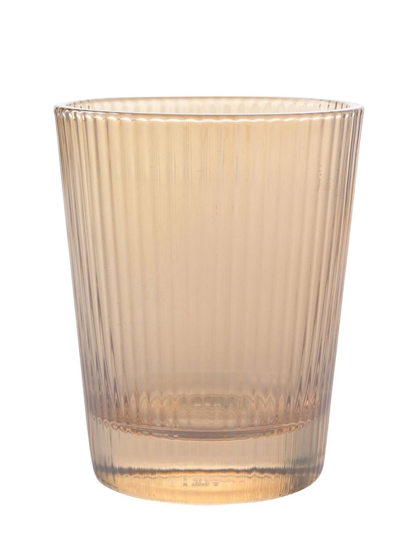  image of hestia-set-of-4-ribbed-glasses-champagne