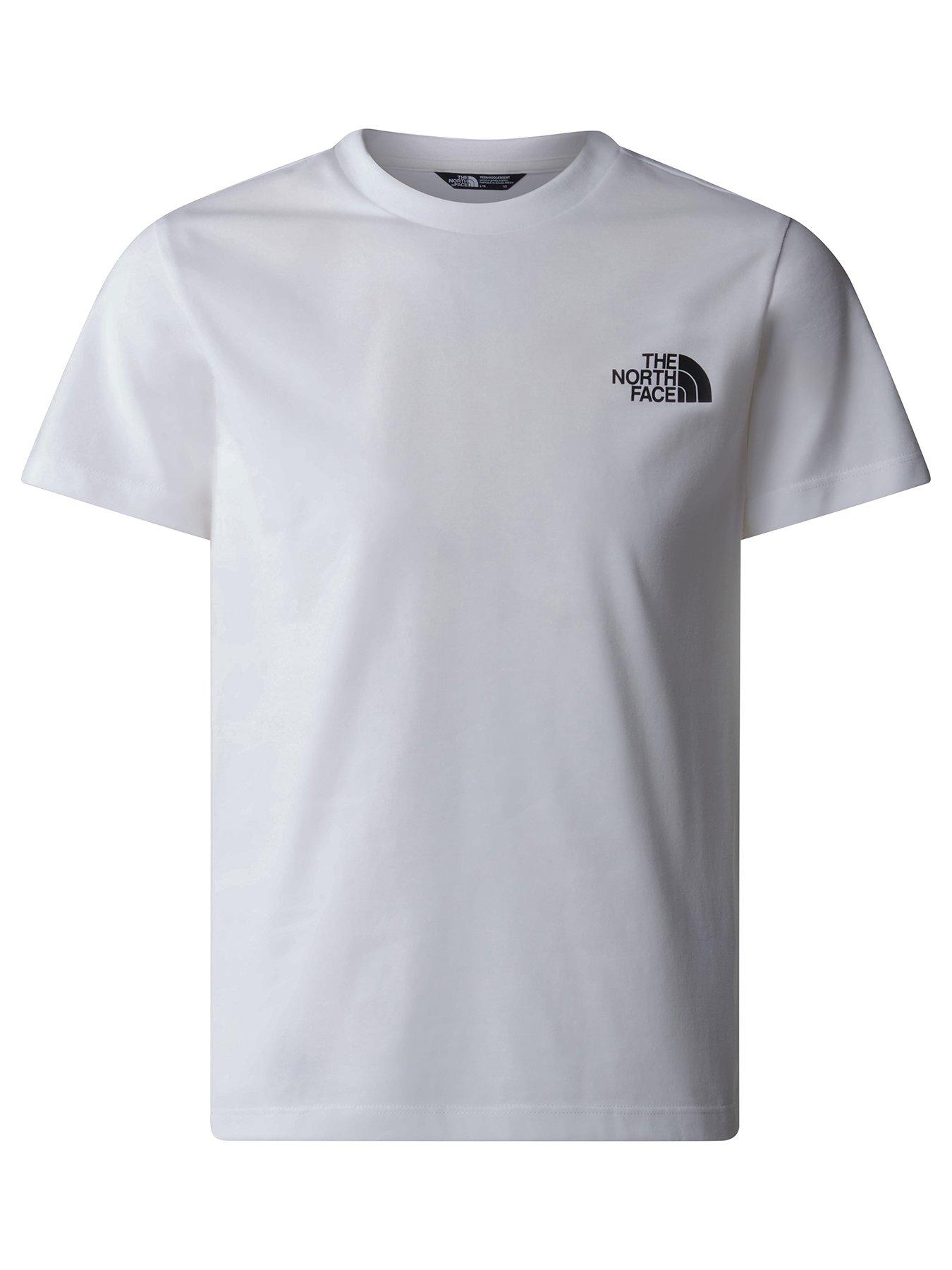 THE NORTH FACE Juniors Short Sleeve Simple Dome T-Shirt - White