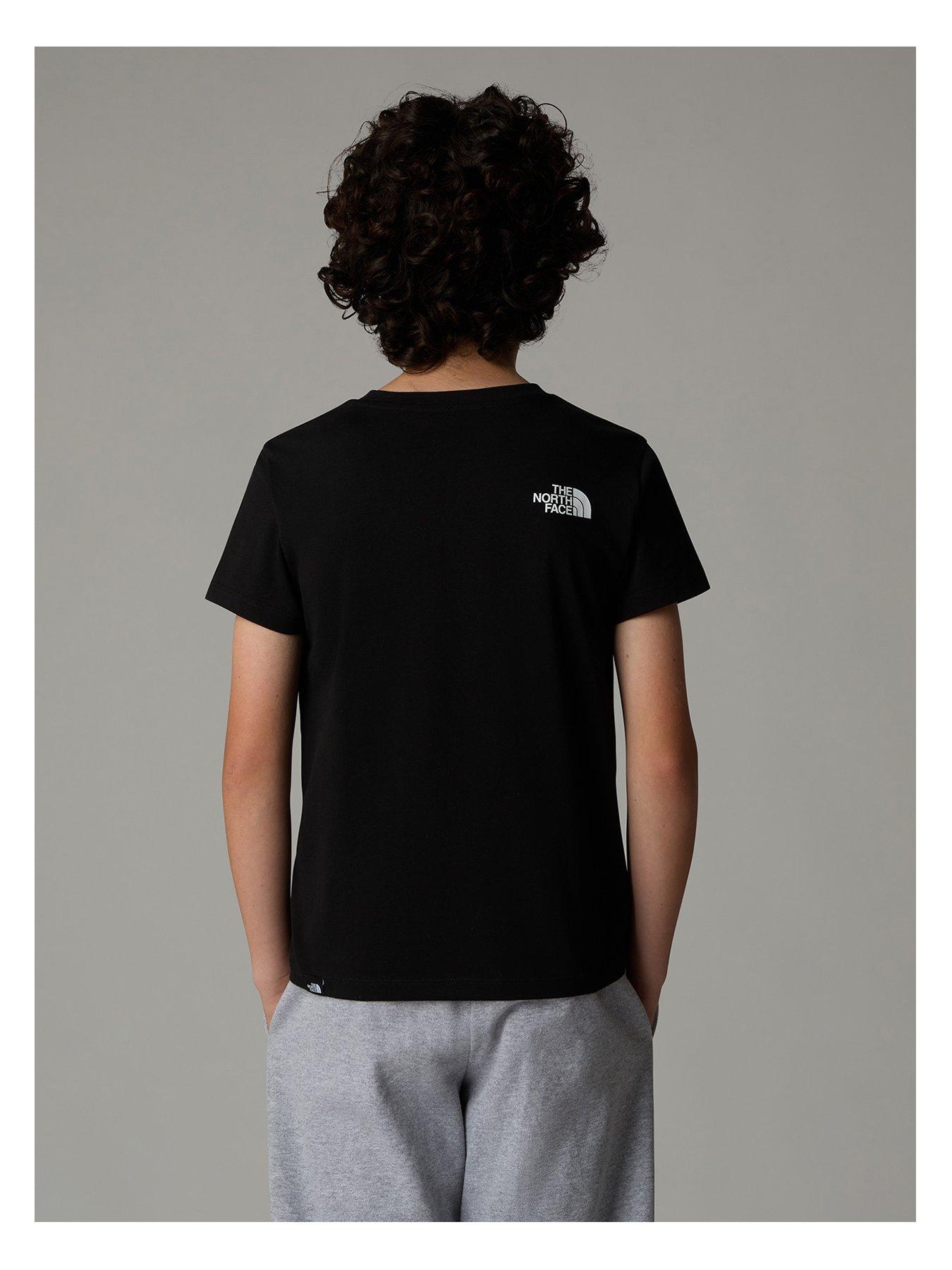  image of the-north-face-juniors-short-sleeve-simple-dome-t-shirt-black