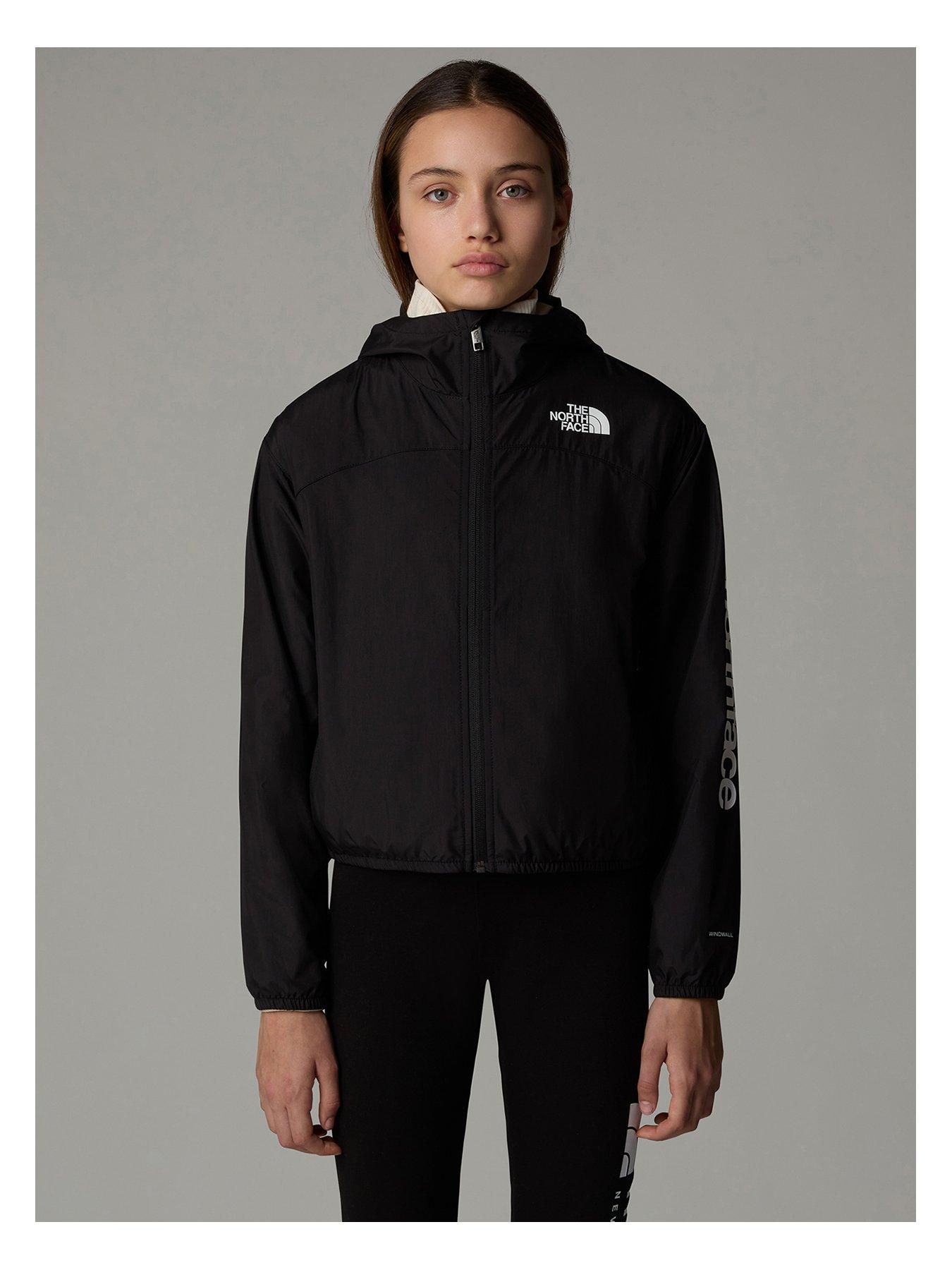 THE NORTH FACE Junior Girls Never Stop Hooded Windwall Jacket
