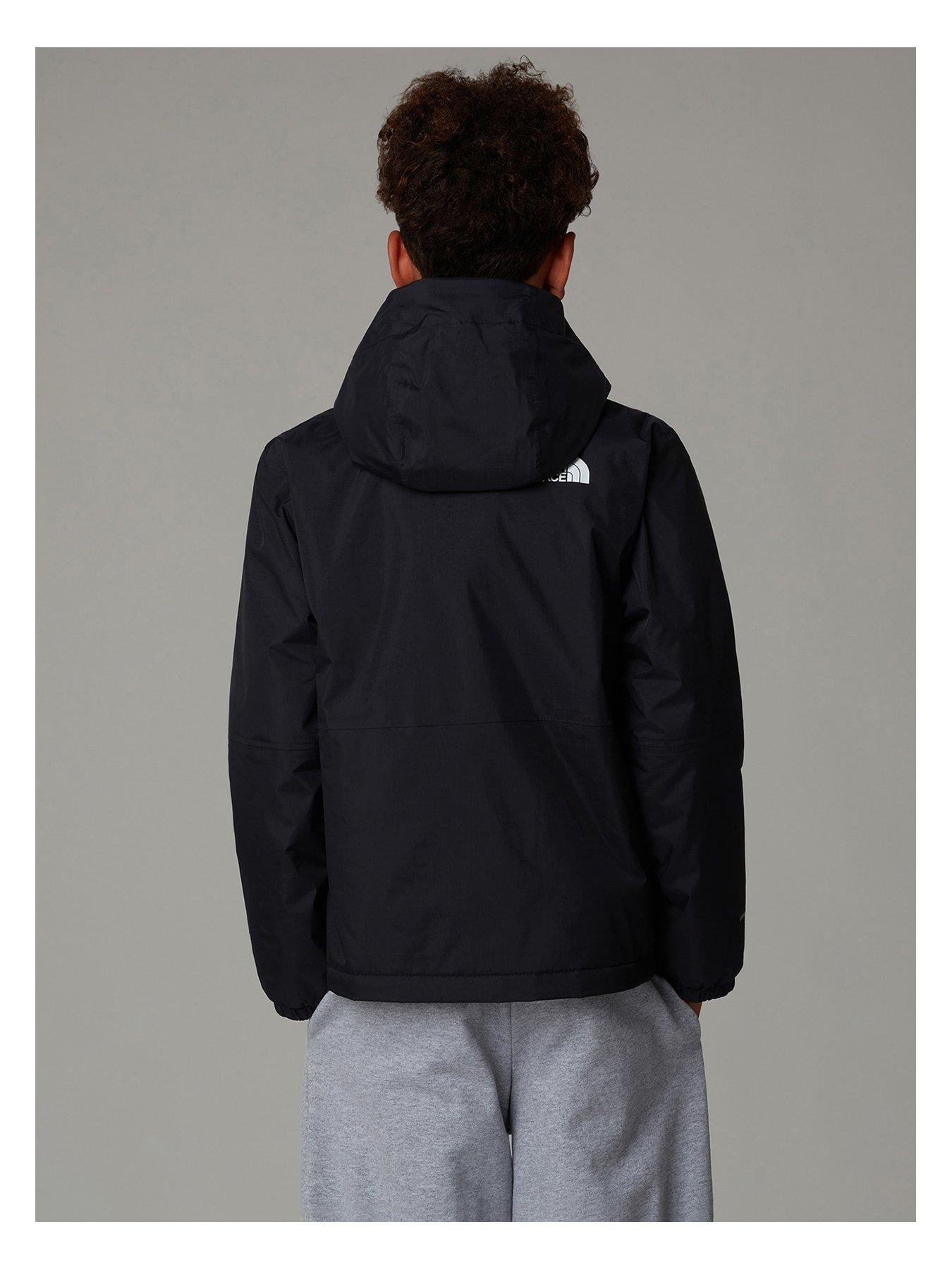  image of the-north-face-junior-kids-warm-insulated-antora-rain-jacket-black