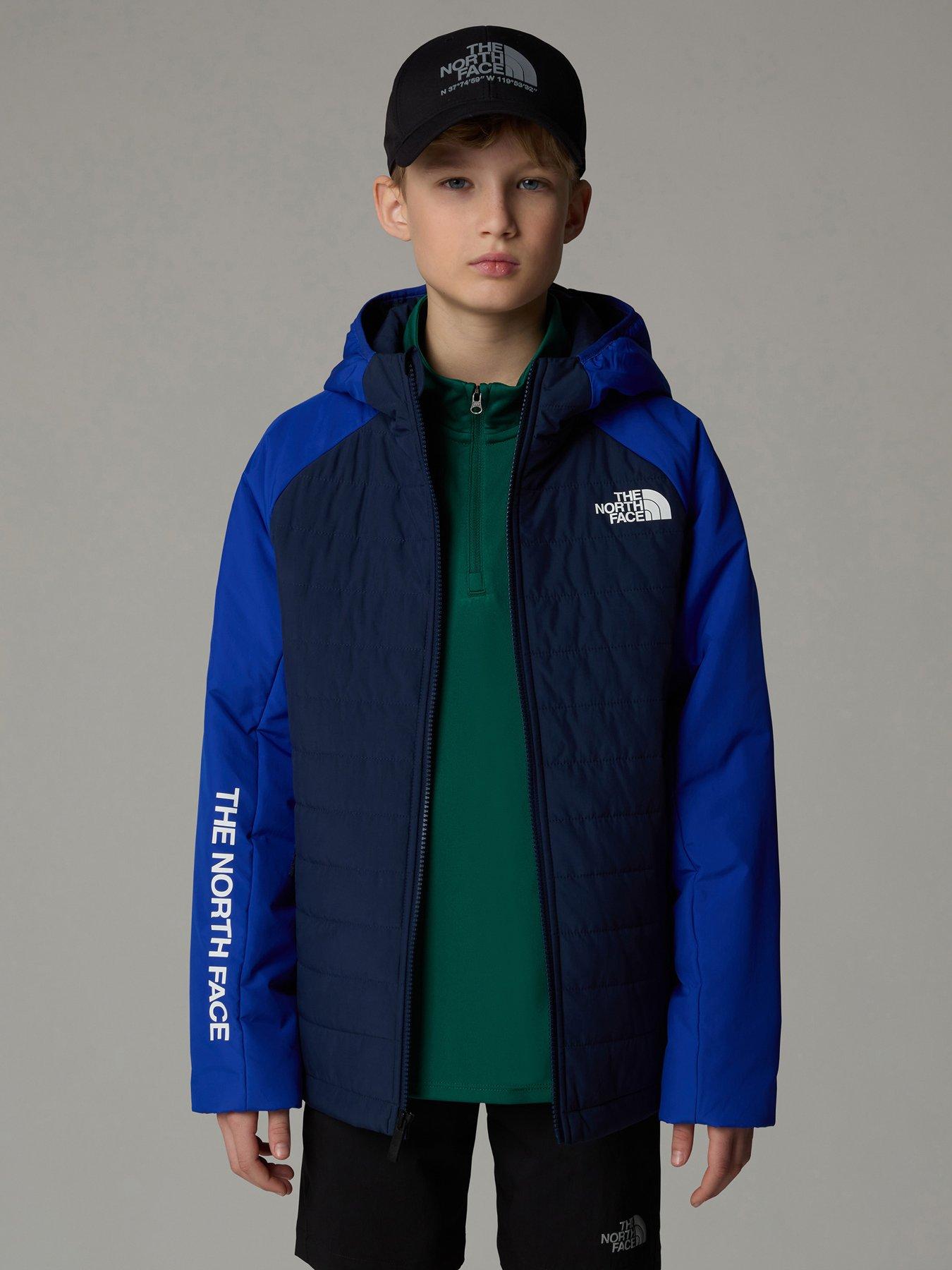  image of the-north-face-junior-boys-never-stop-synthetic-jacket-blue