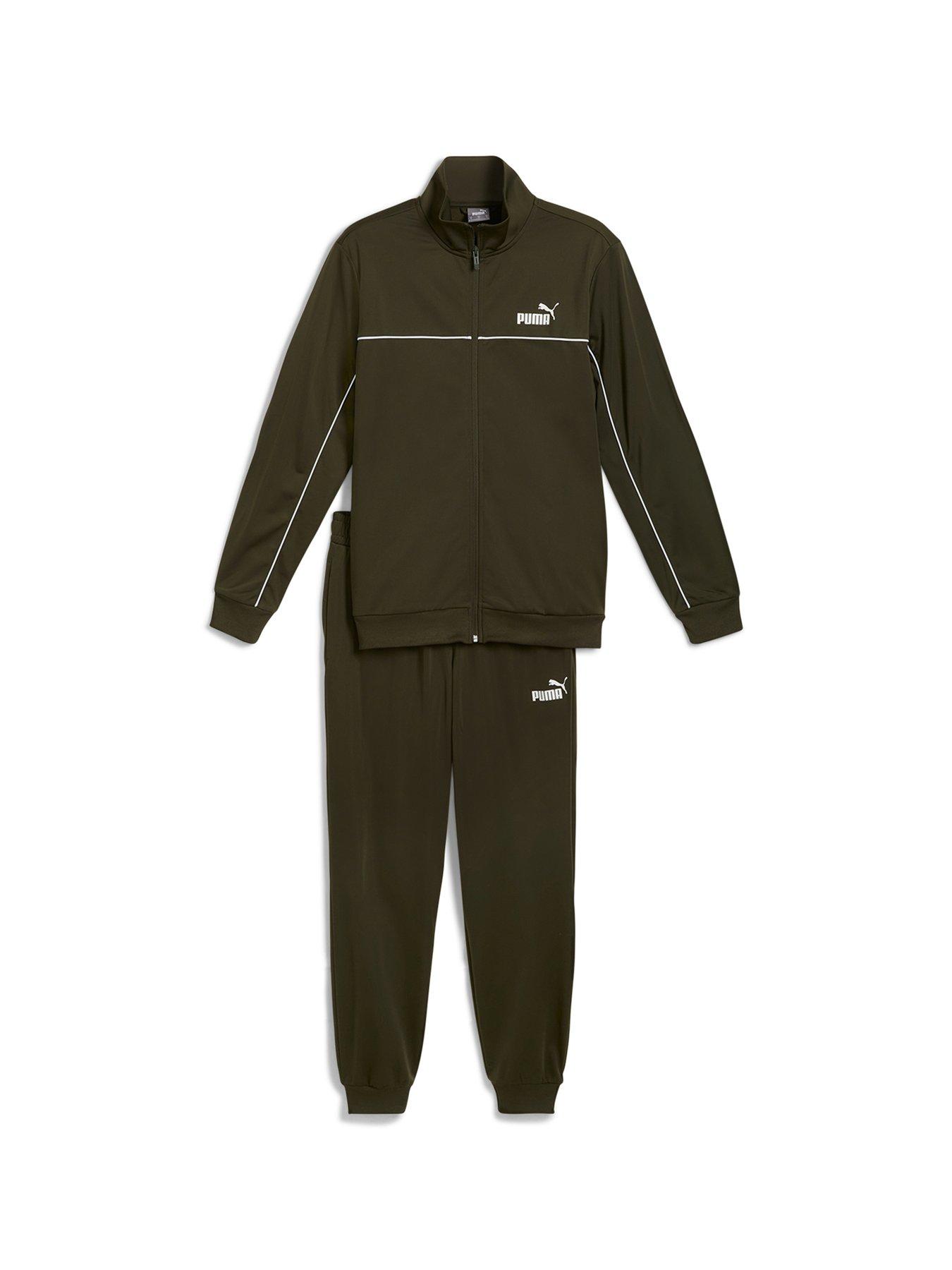 Puma polyester tracksuit mens hotsell