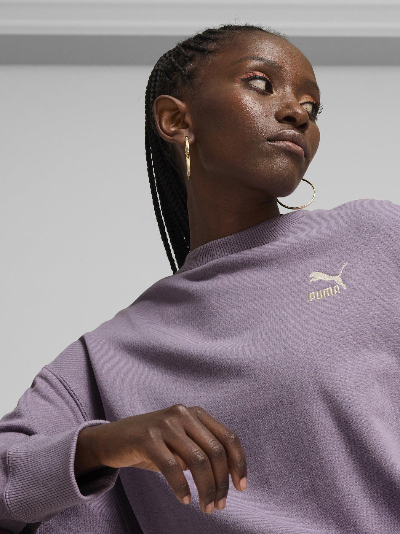  image of puma-womens-better-classics-relaxed-crew-purple