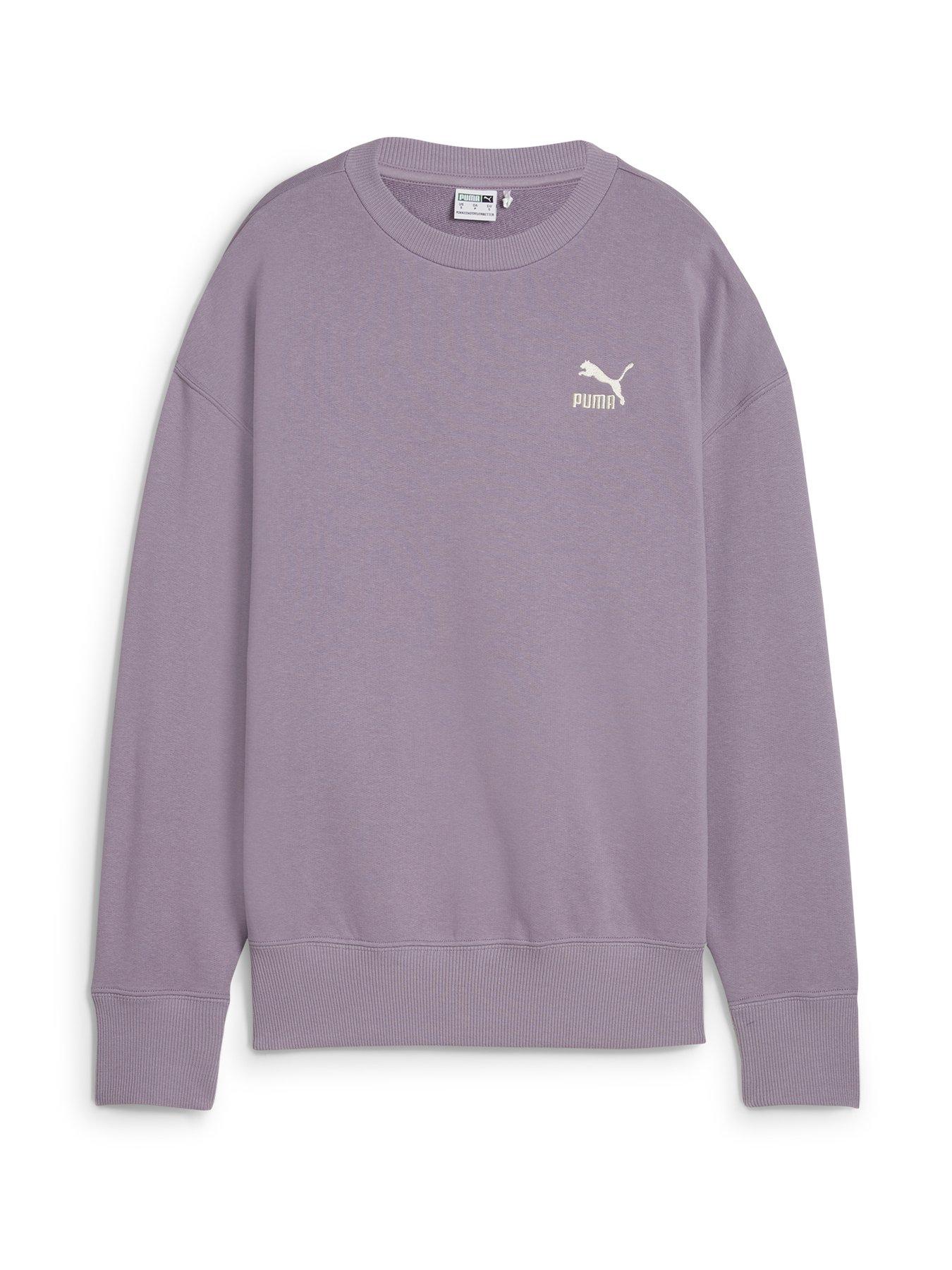  image of puma-womens-better-classics-relaxed-crew-purple