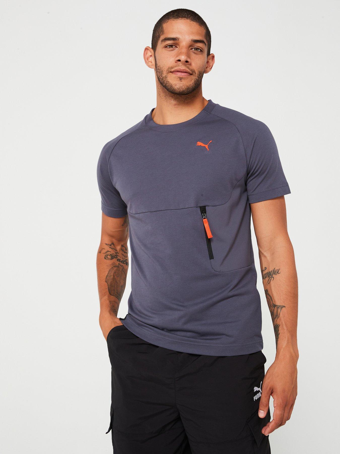 undefined Men's Pumatech Pocket T-Shirt - Grey