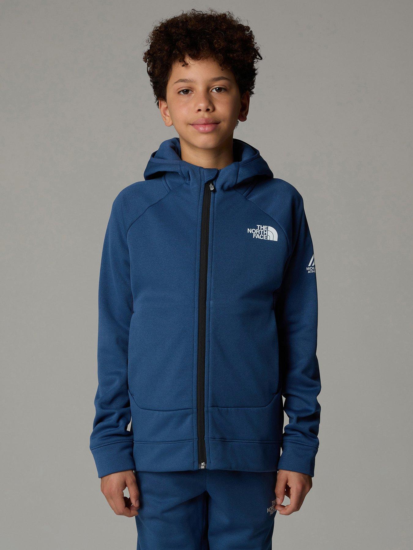 undefined Junior Boys Mountain Athletics Full Zip Hoodie - Navy