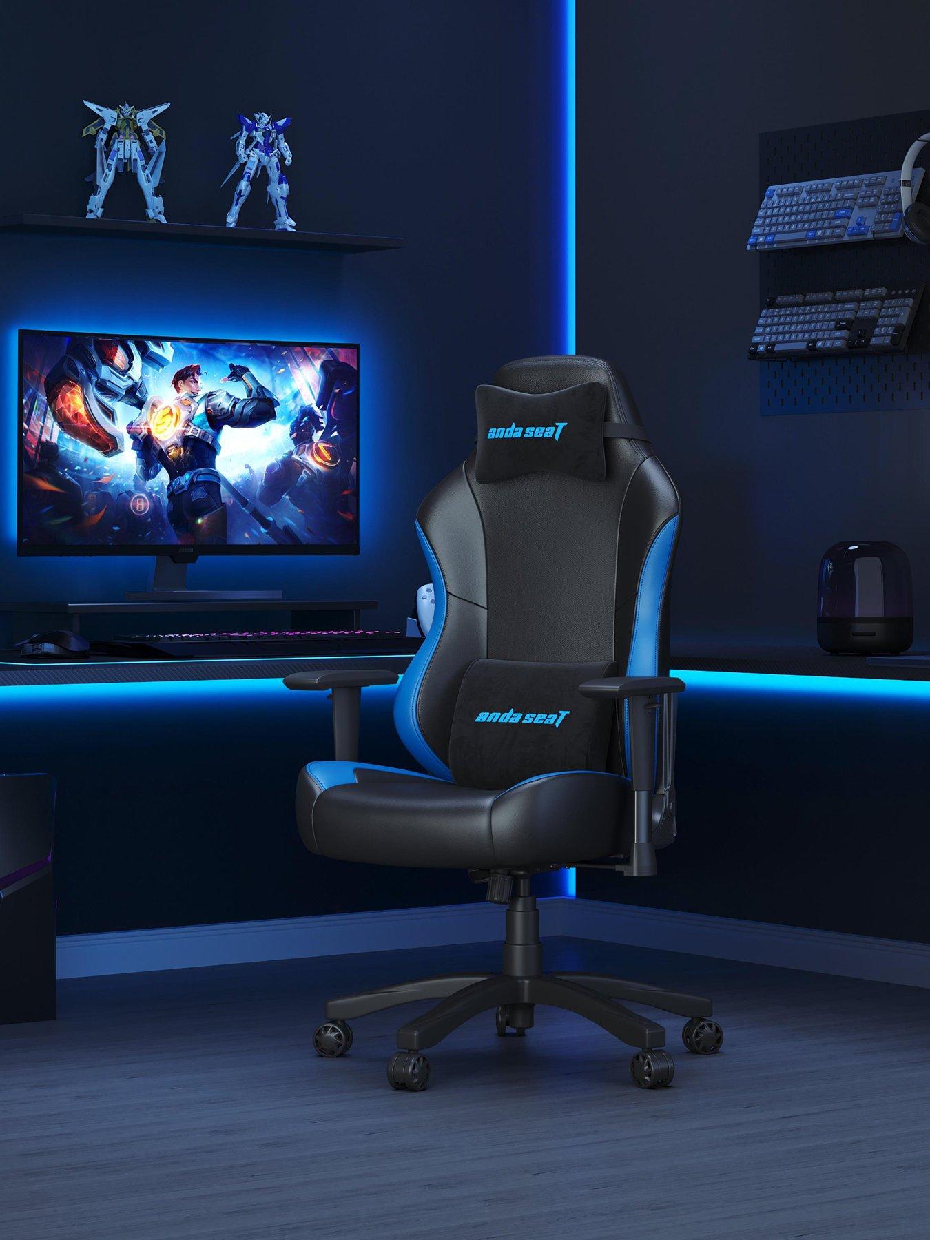 Andaseat Anda seaT Luna Premium Large Gaming Chair - Black/Blue