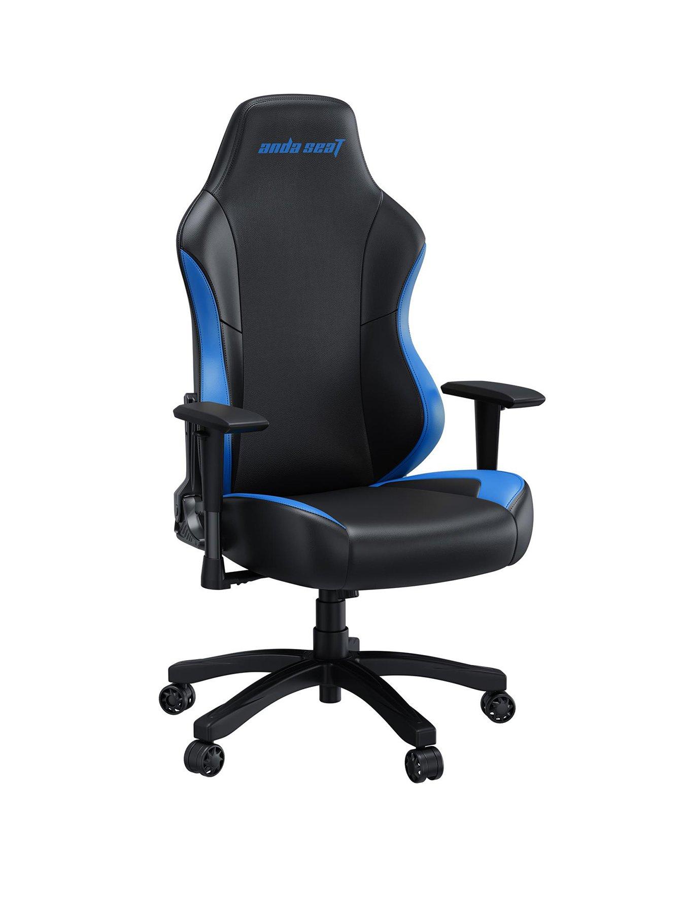 Image 2 of 7 of Andaseat Anda seaT Luna Premium Large Gaming Chair - Black/Blue
