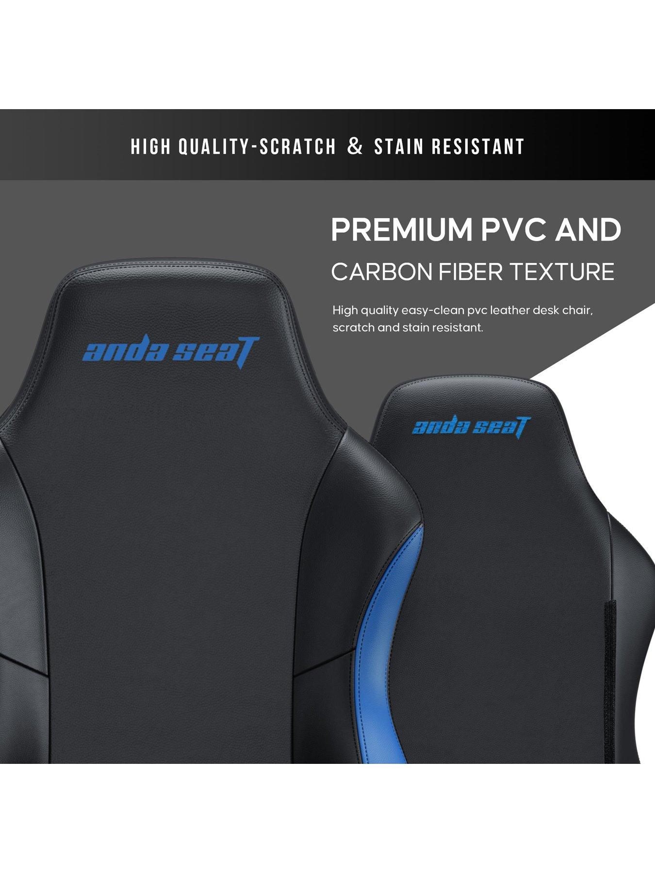 Image 6 of 7 of Andaseat Anda seaT Luna Premium Large Gaming Chair - Black/Blue