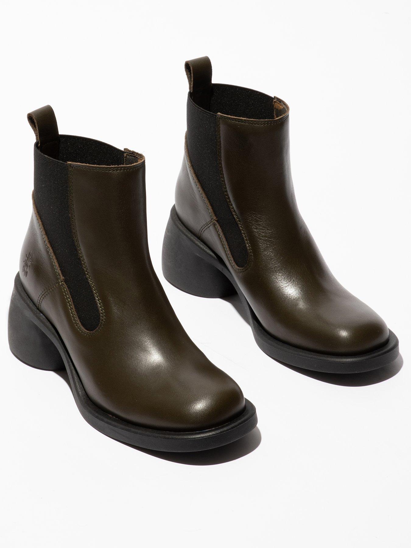  image of fly-london-hagy149fly-heeled-ankle-boot-military