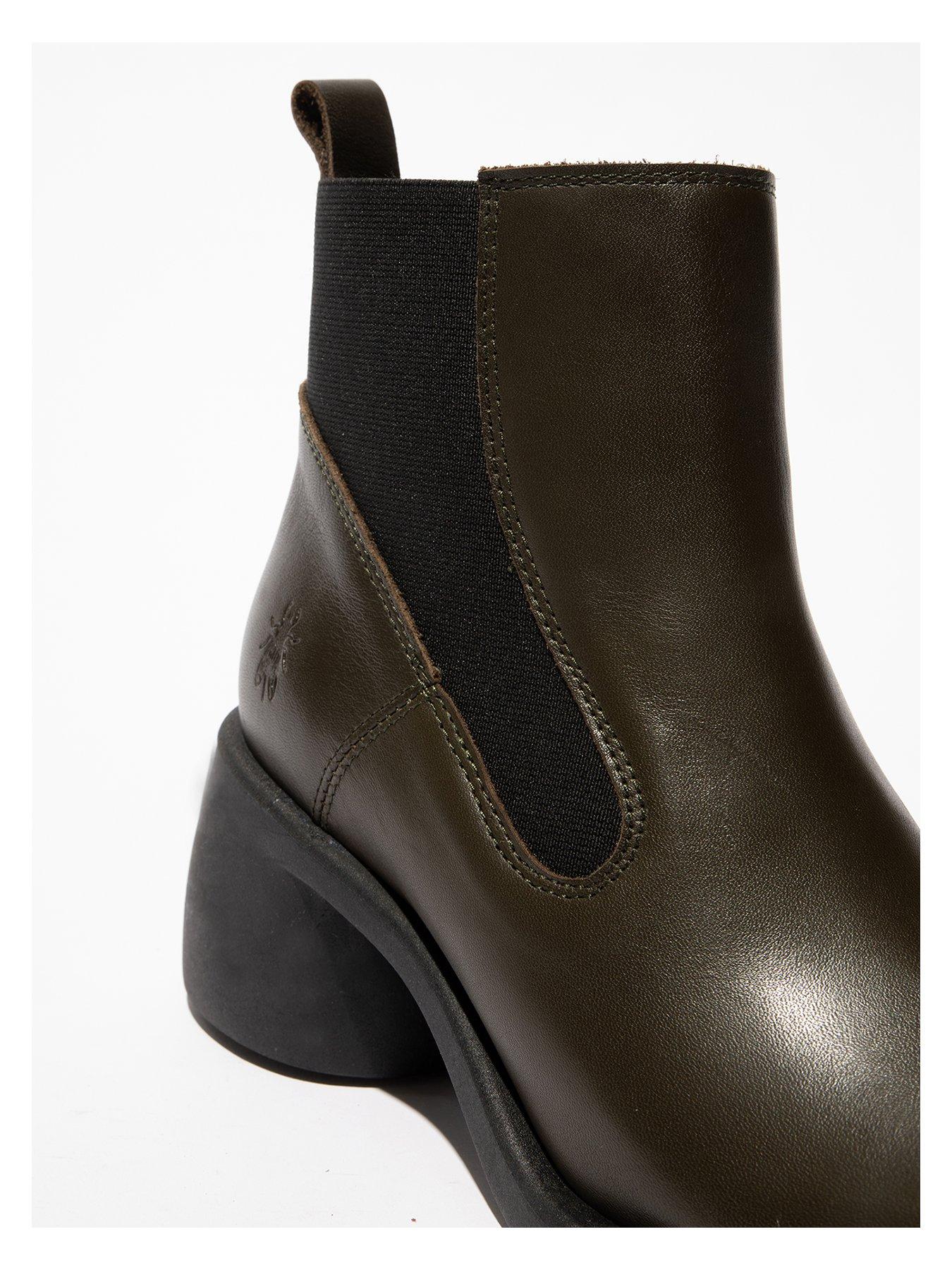  image of fly-london-hagy149fly-heeled-ankle-boot-military