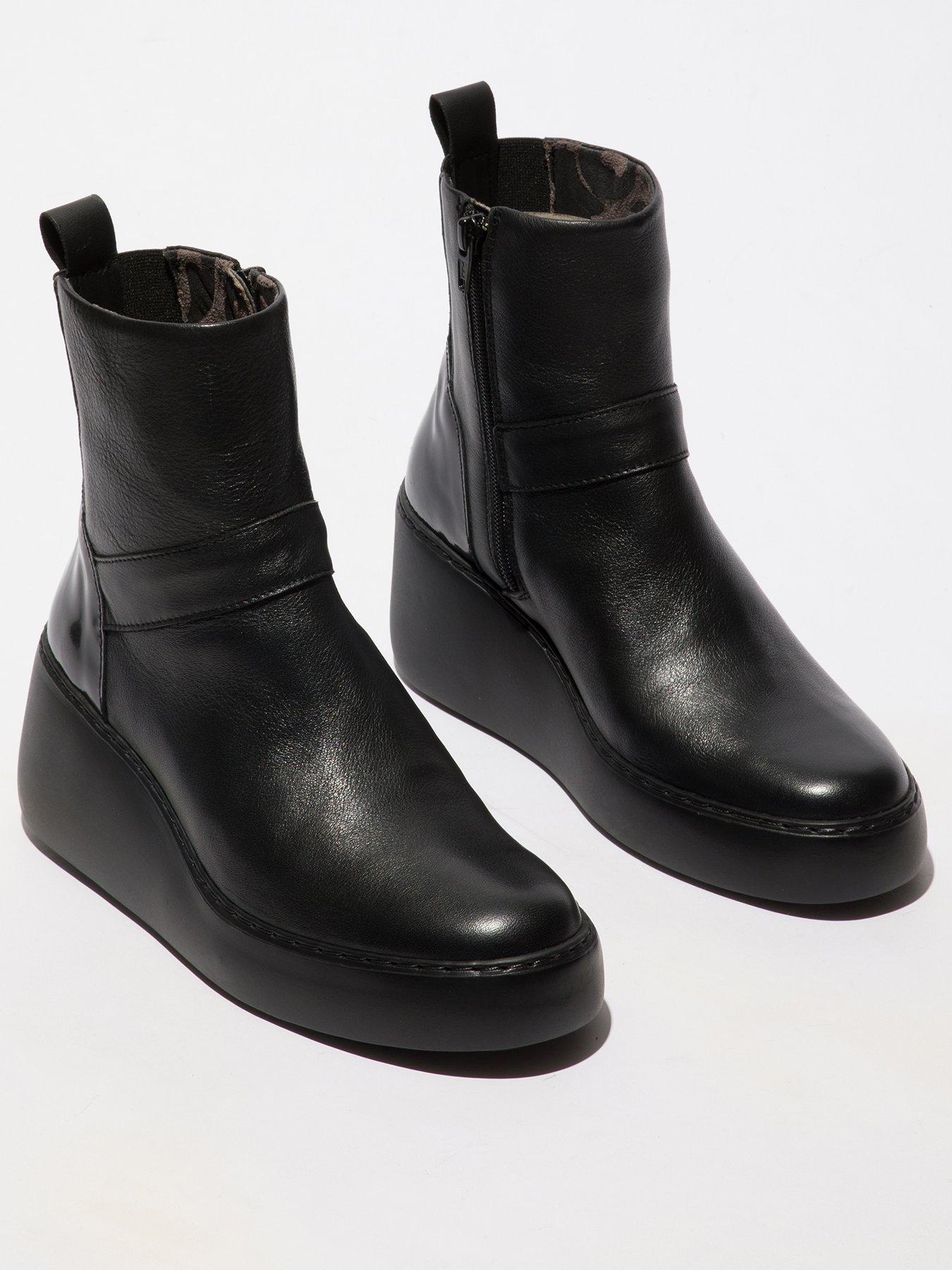 Image 2 of 4 of Fly London Doxe604fly Ankle Boot - Black