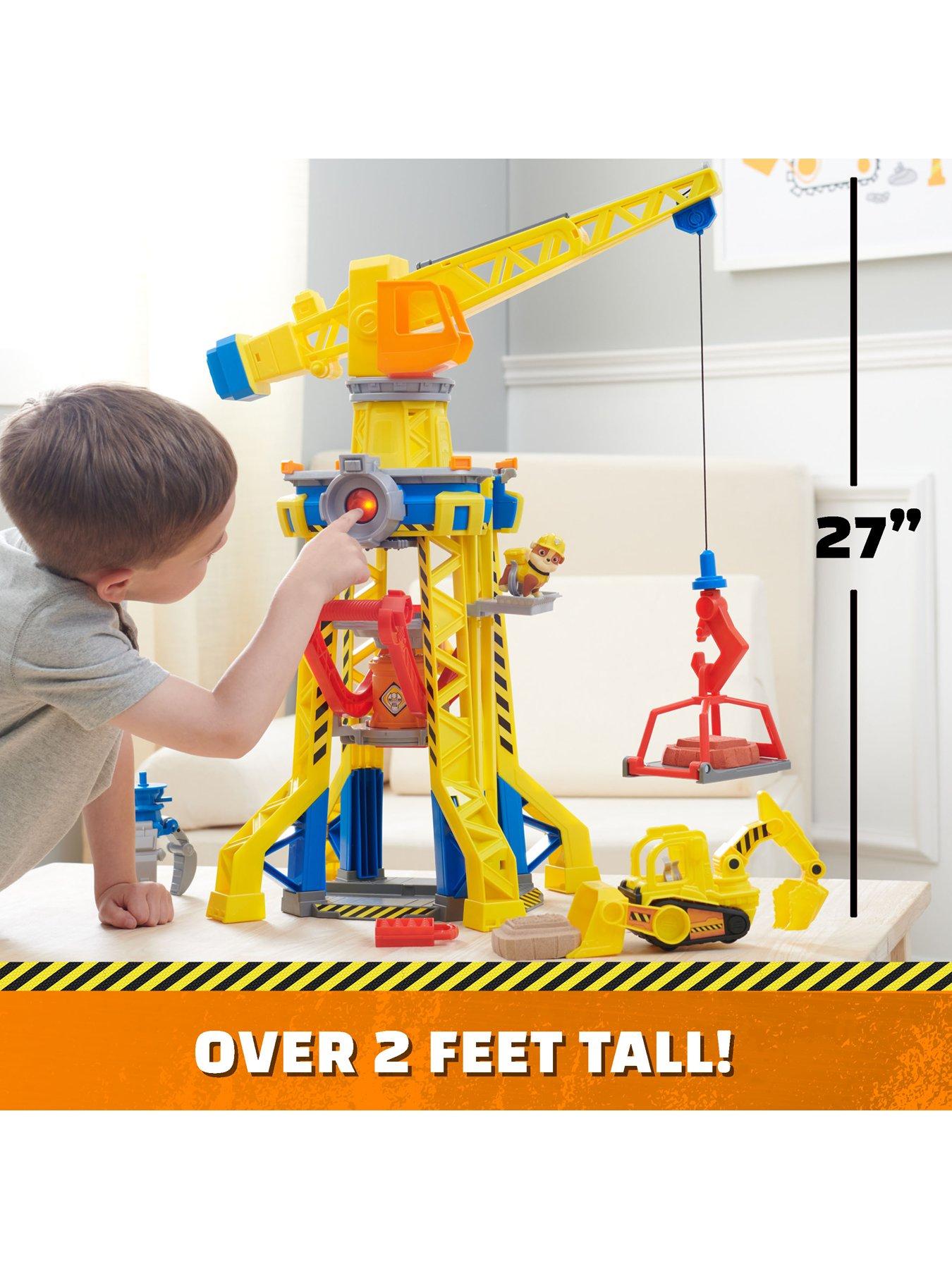  image of rubble-crew-barkyard-crane-tower-playset-with-kinetic-sand
