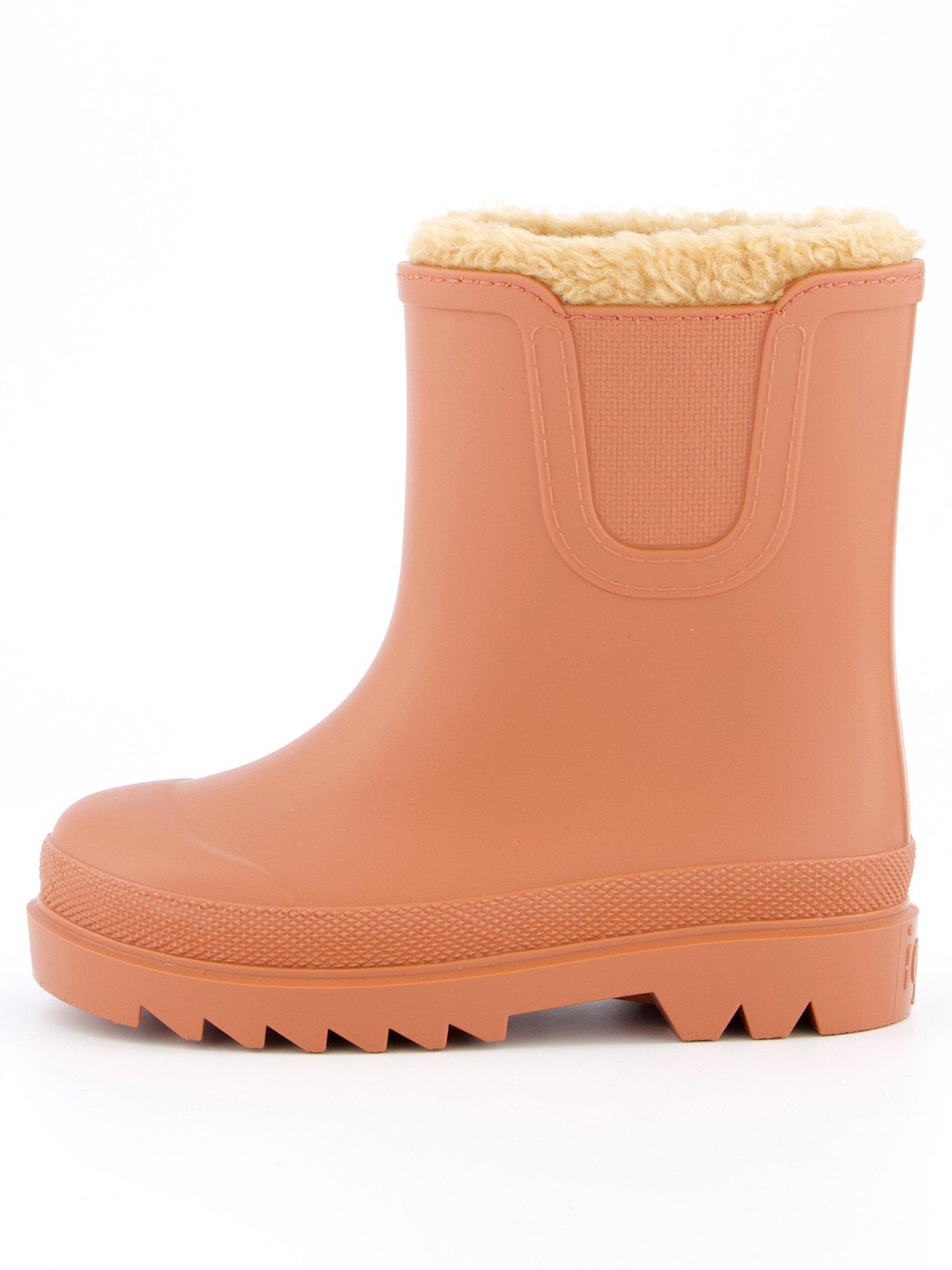 undefined Tokio Fur Lined Wellington Boot - Tan