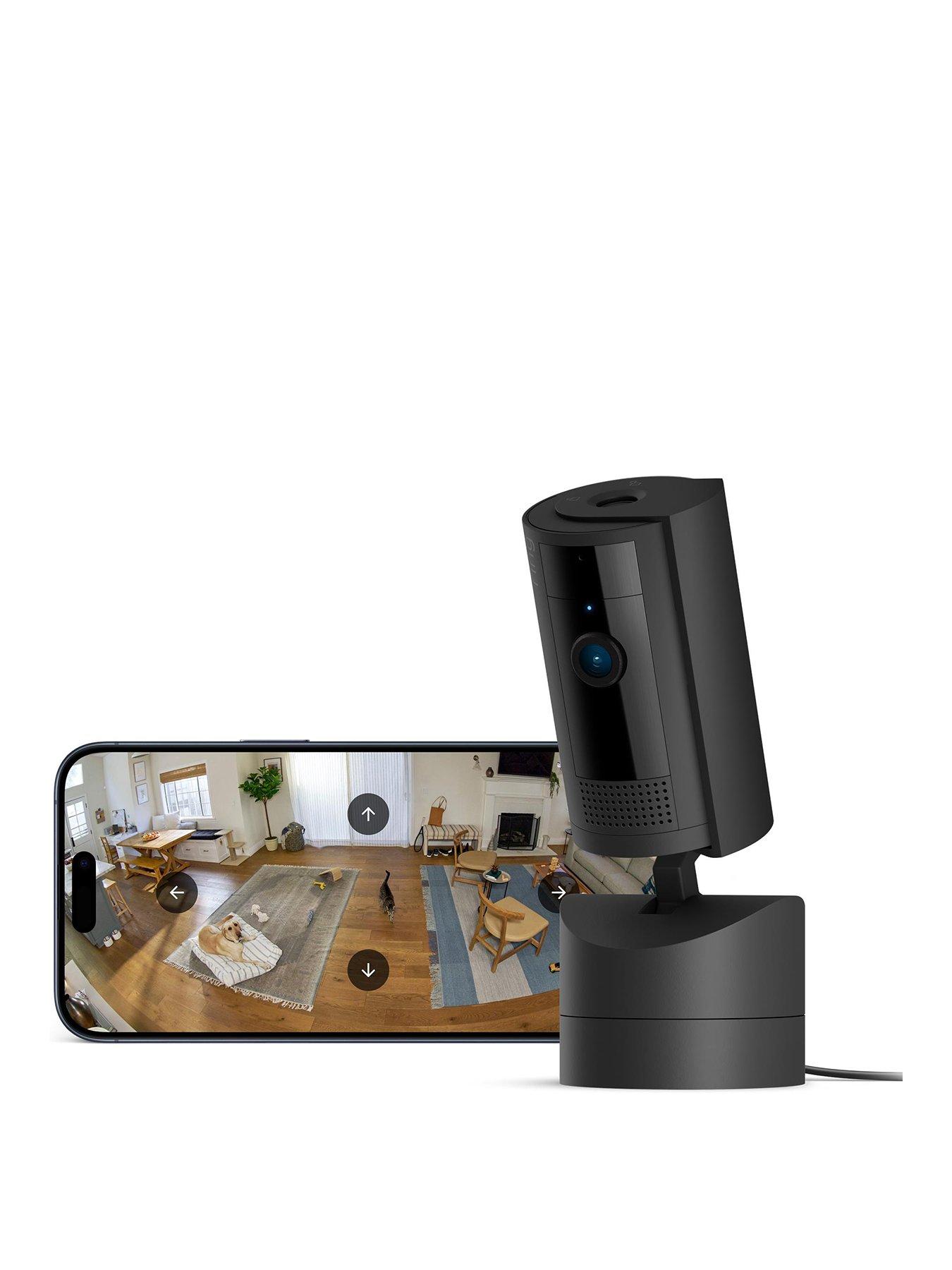 RING Pan-Tilt Indoor Smart Camera (UK) - 2 pack, Black