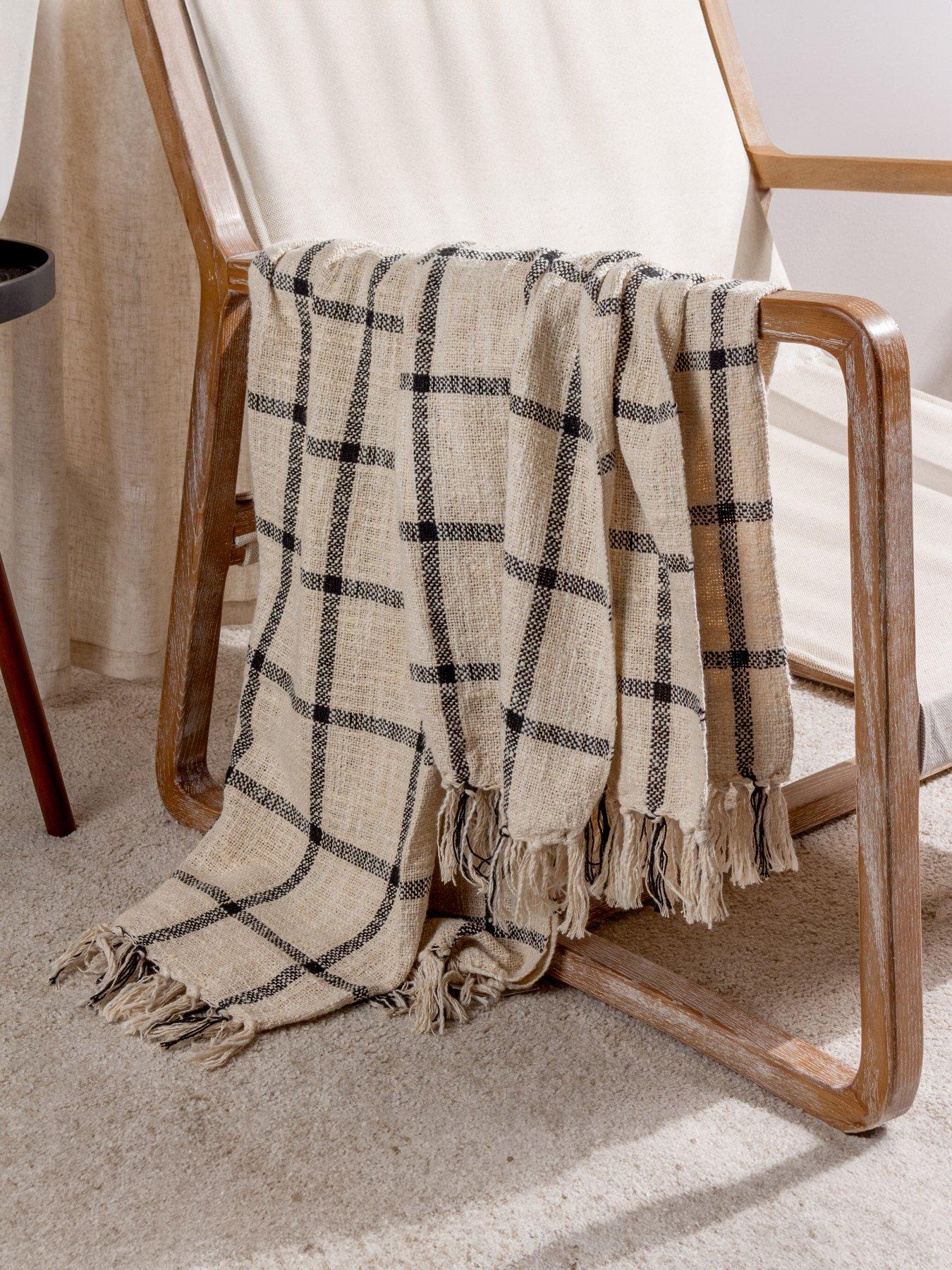 undefined Beni Throw - Natural/Black