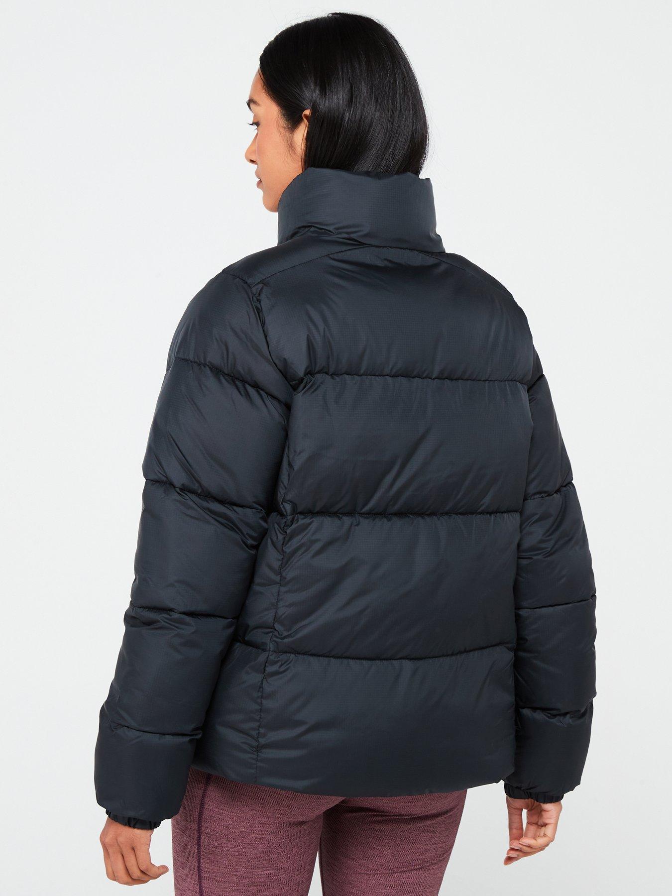  image of columbia-womens-puffect-ii-full-zip-jacket-black