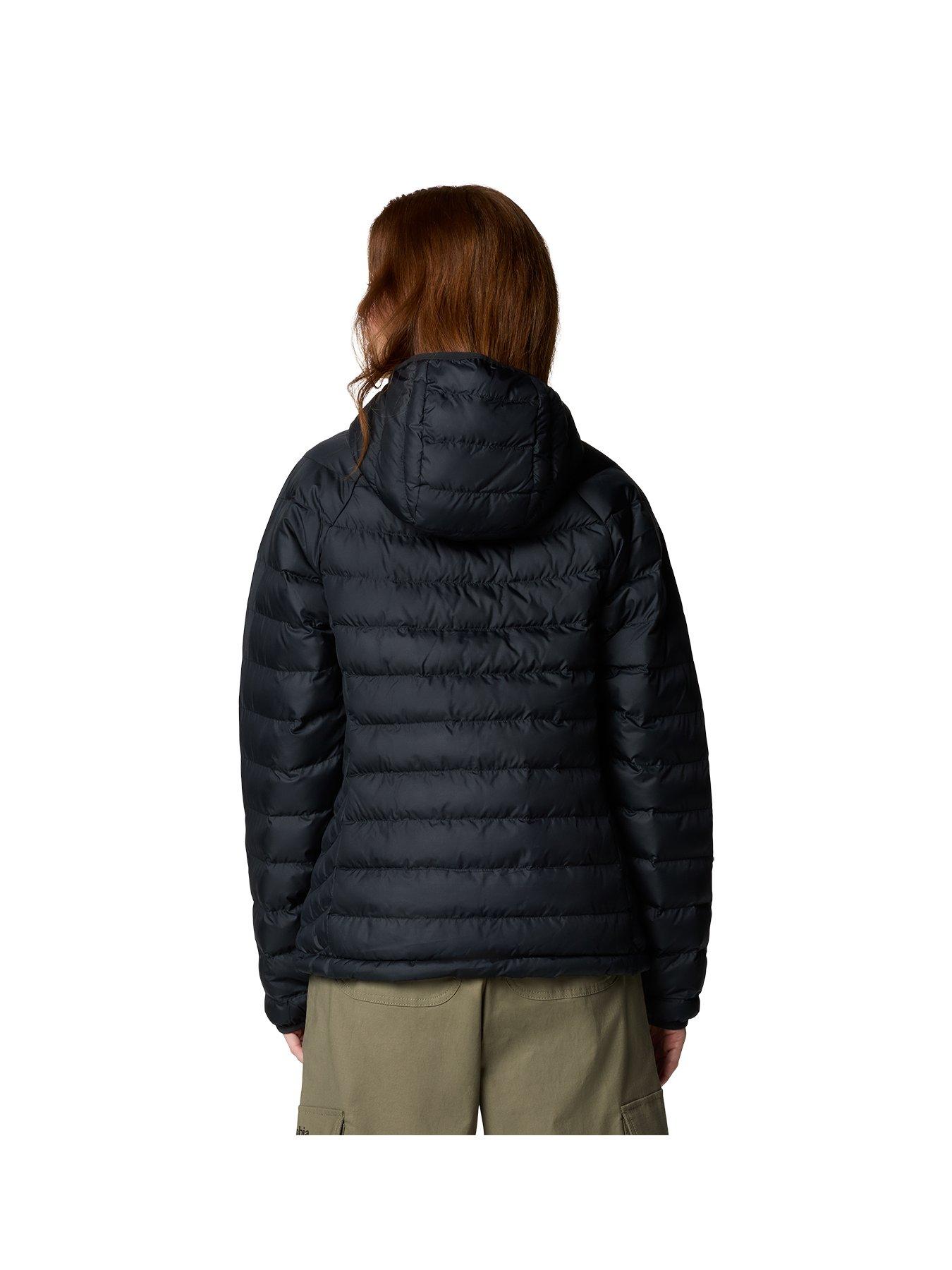  image of columbia-womens-powder-lite-ii-hooded-jacket-black