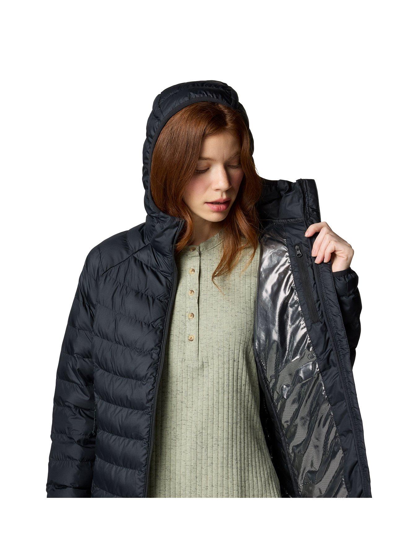  image of columbia-womens-powder-lite-ii-hooded-jacket-black