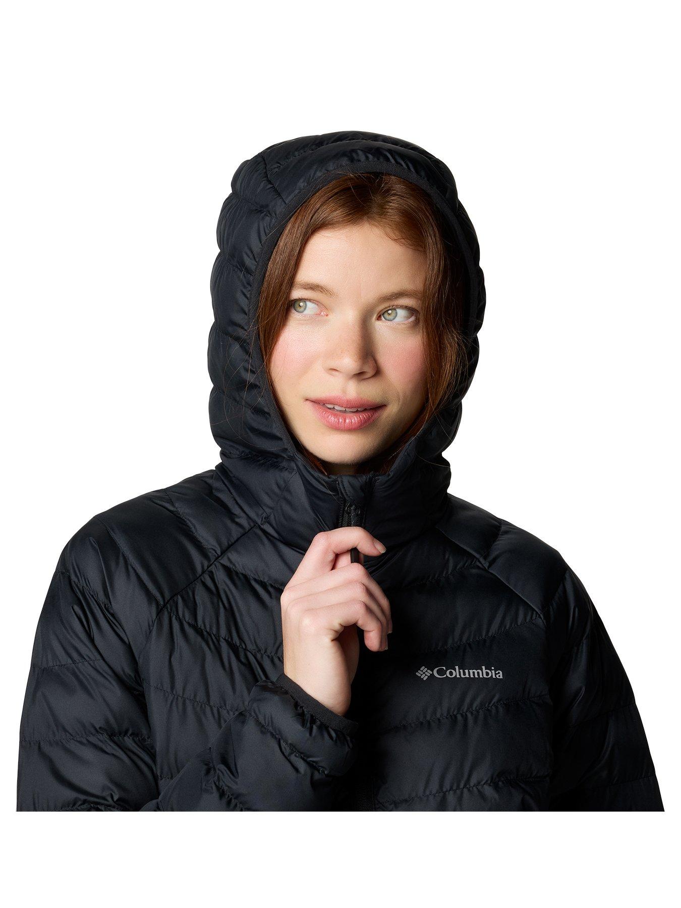  image of columbia-womens-powder-lite-ii-hooded-jacket-black