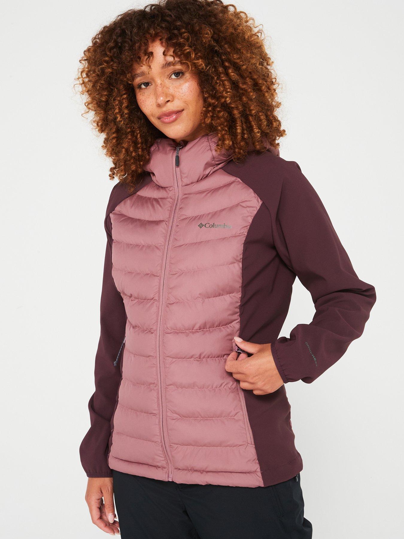 Image 1 of 4 of Columbia Women's Powder Lite II Hybrid Hooded Jacket - Purple