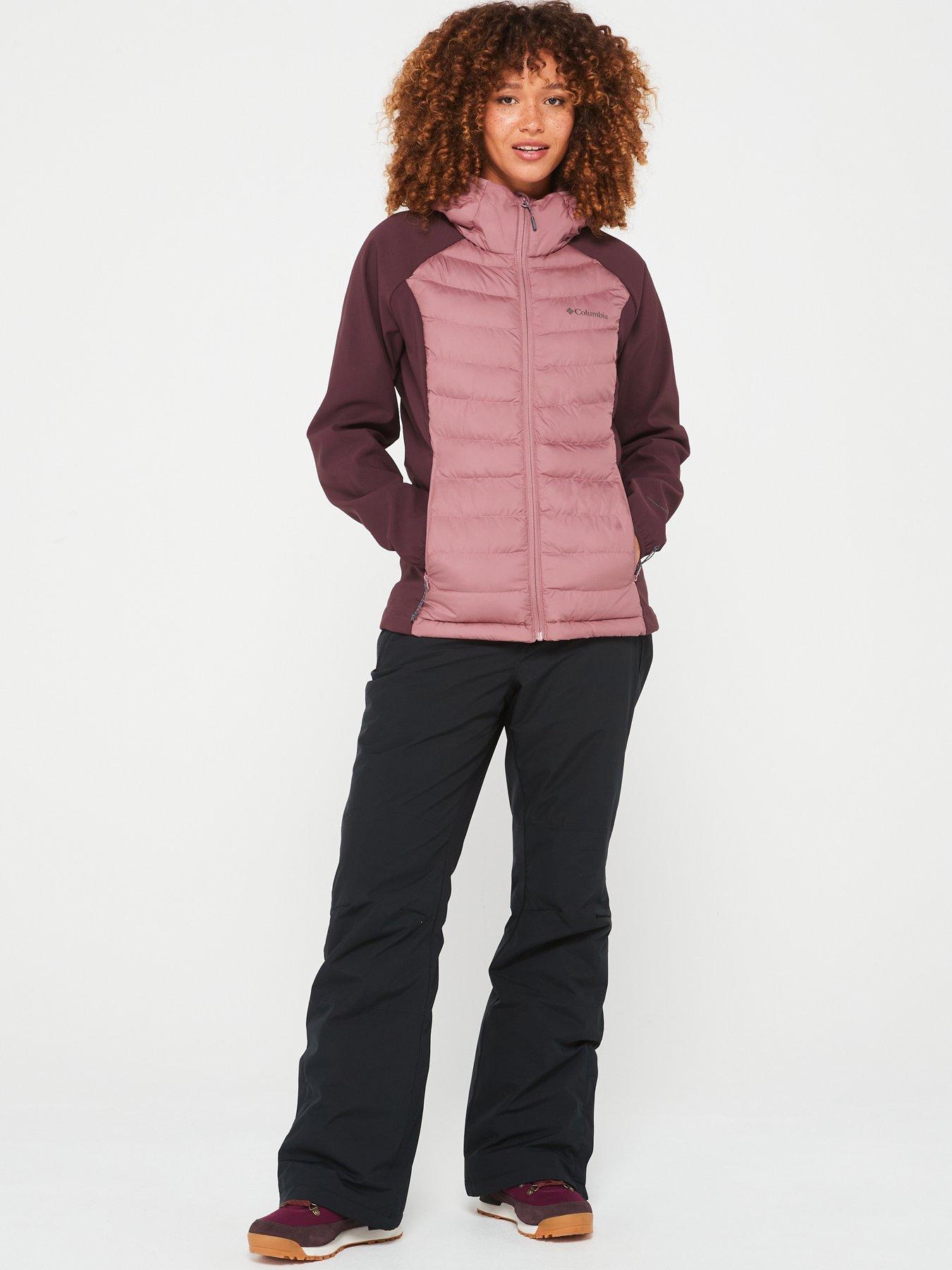 Image 3 of 4 of Columbia Women's Powder Lite II Hybrid Hooded Jacket - Purple