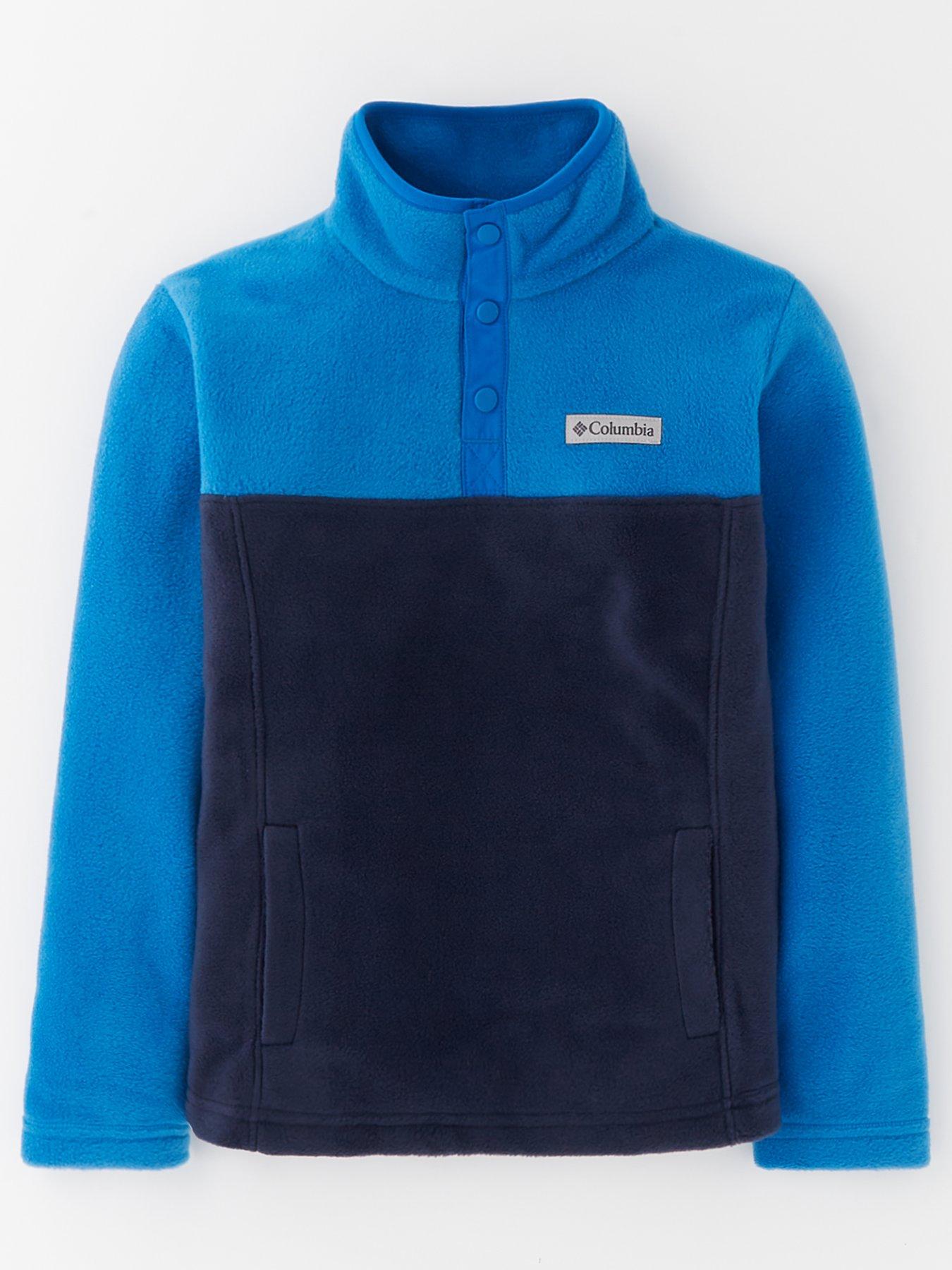 undefined Youth Unisex Steens Moutain 1/4 Snap Fleece Pull-over - Blue