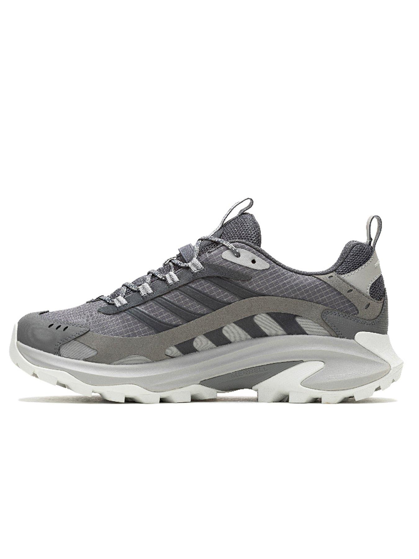  image of merrell-mens-moab-speed-goretex-hiking-shoes-grey