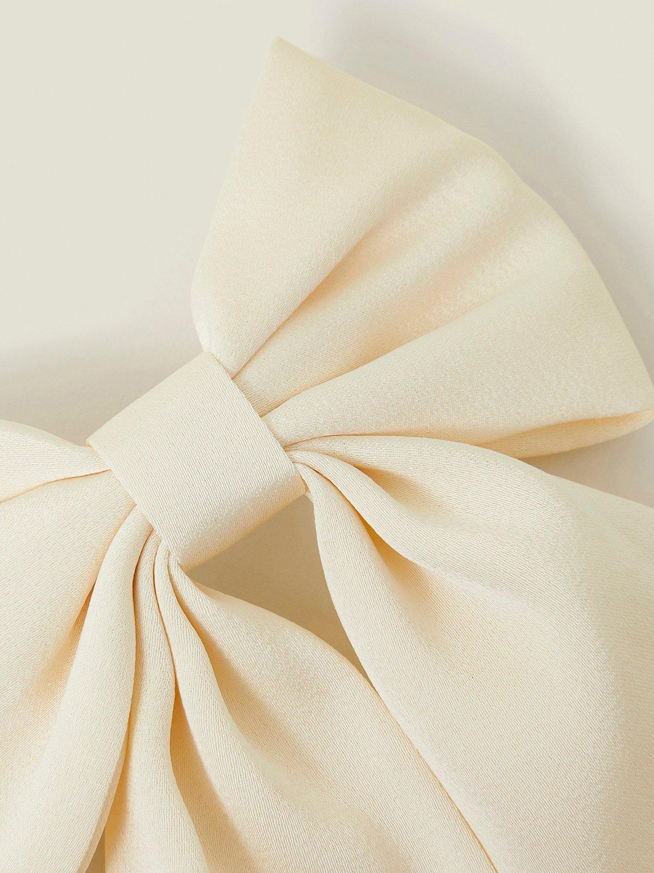 Image 4 of 4 of Accessorize Satin Bow Hair Clip