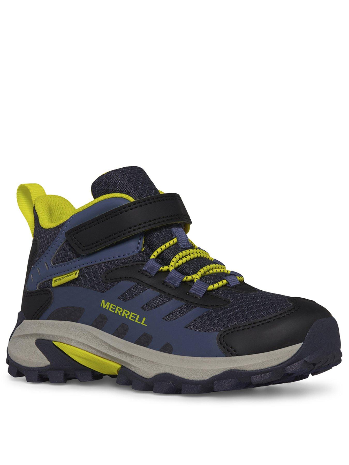 stillFront image of merrell-kids-moab-speed-2-midi-waterproof-hiking-boots-hi-viznavy