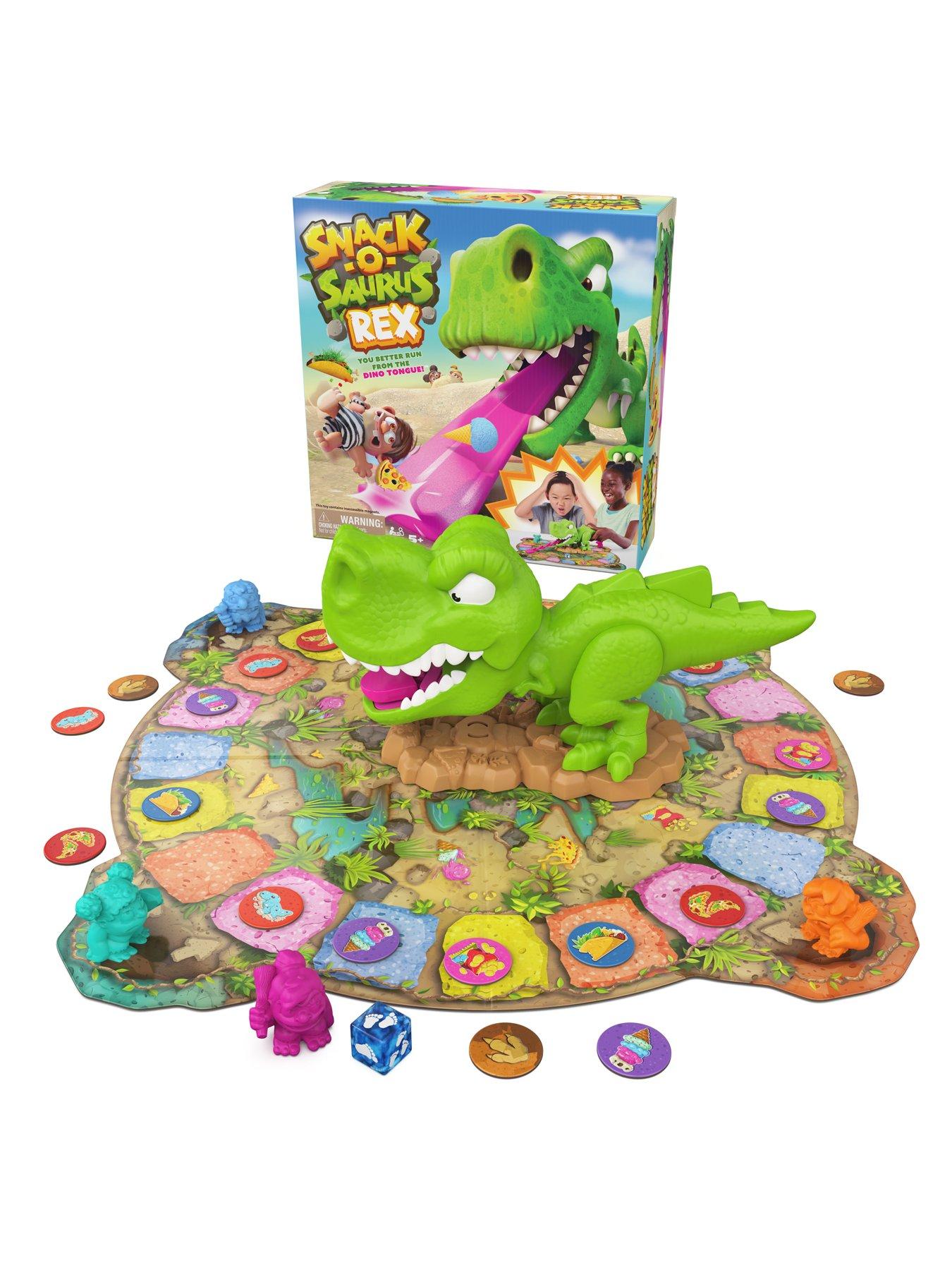 Image 2 of 7 of Spin Master Games Snack O Saurus Rex Dinosaur Interactive Board Game