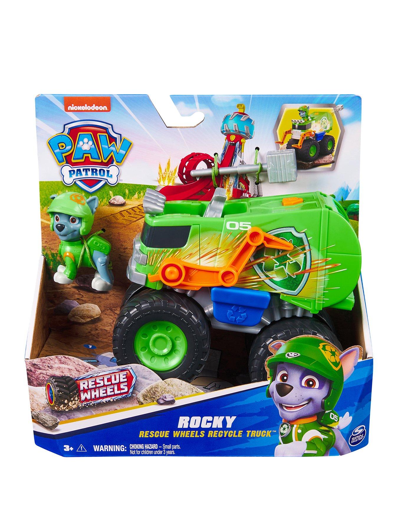 Paw Patrol Rescue Wheels Rocky Recycle Truck Vehicle Littlewoods