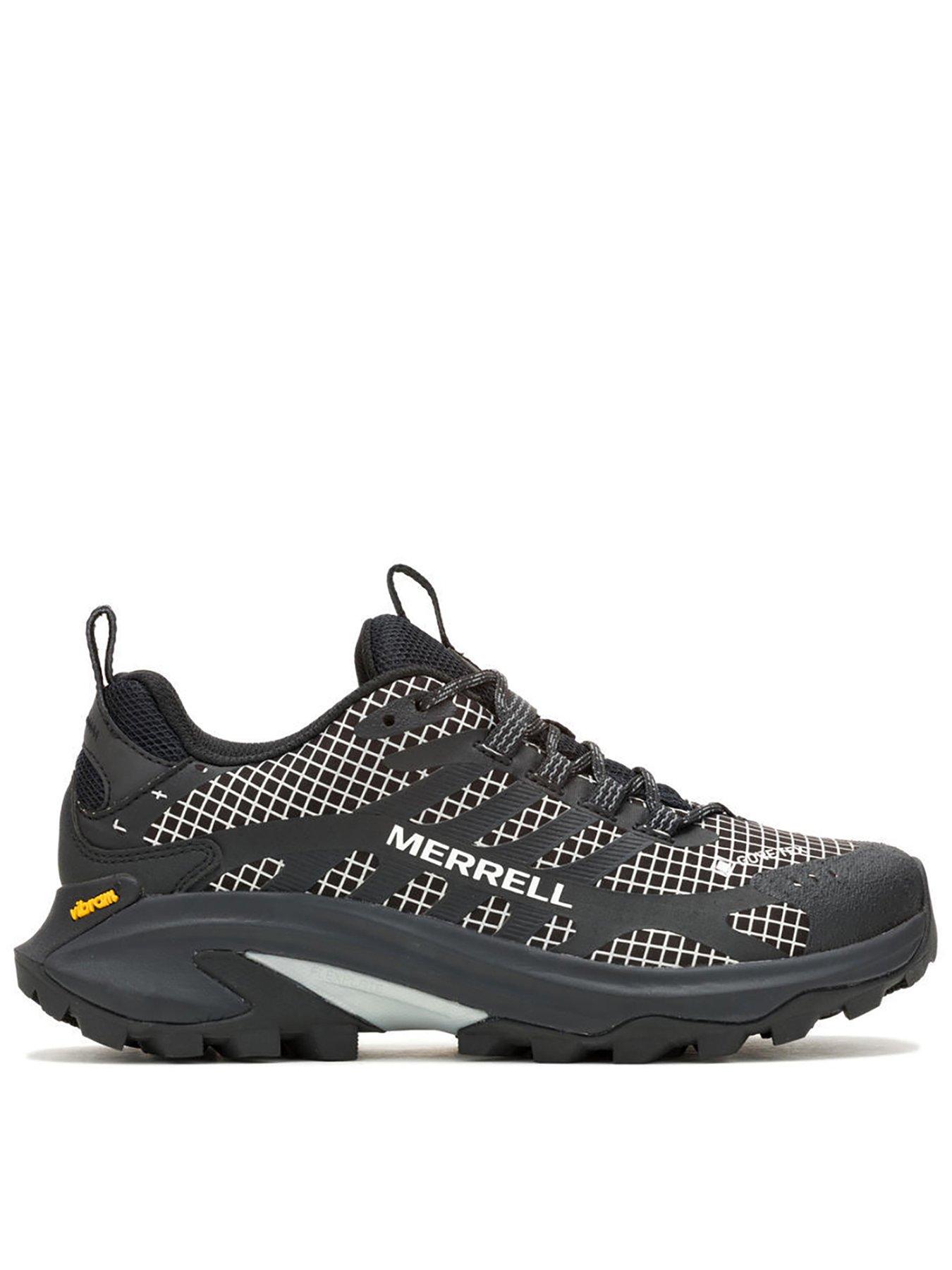  image of merrell-womens-moab-speed-2-reflective-gore-tex-hiking-shoes-black