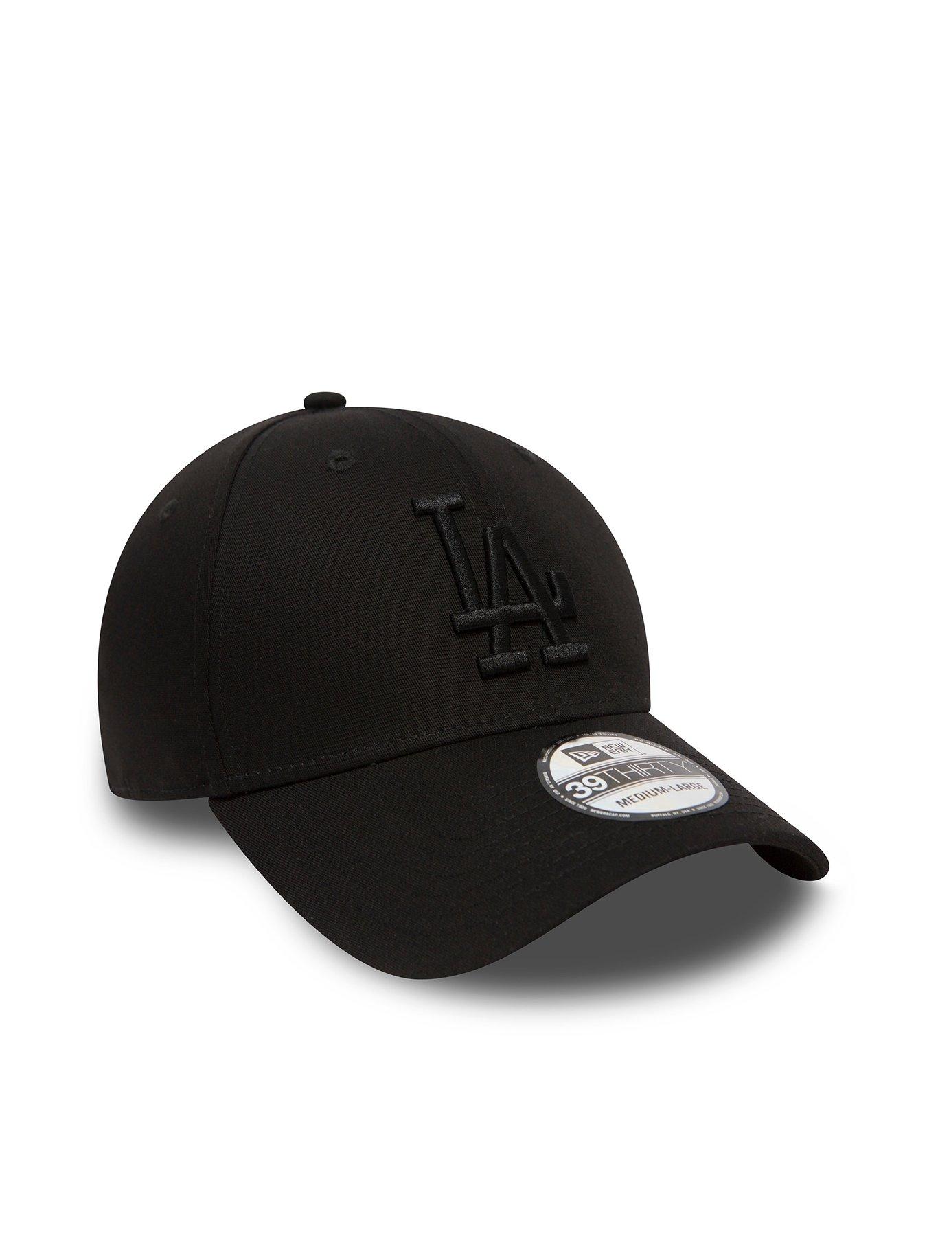  image of new-era-unisex-39thirty-la-dodgers-cap--blackblack