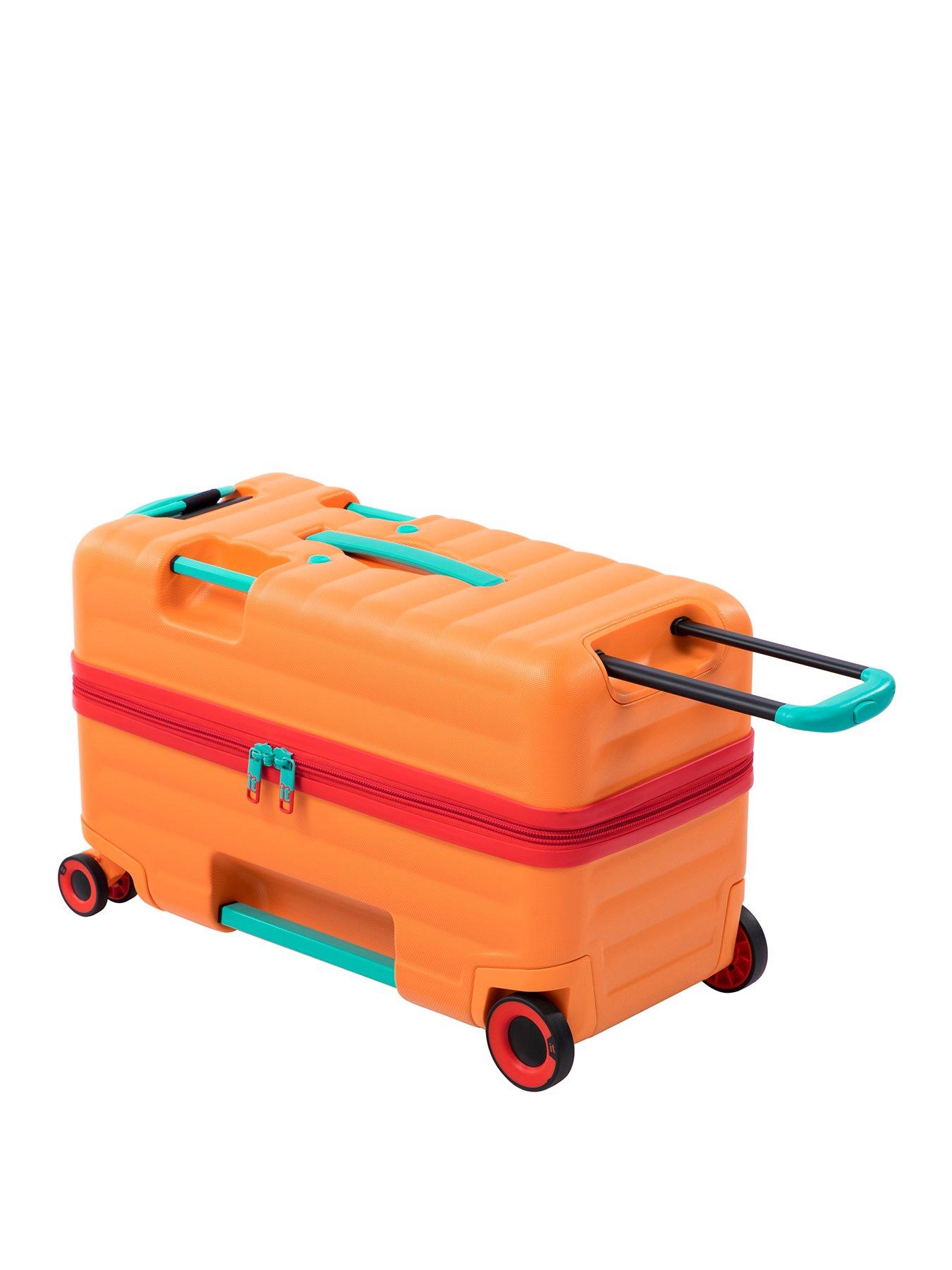  image of it-luggage-trunkryder-blazing-orange-kiddies-ride-on-suitcase