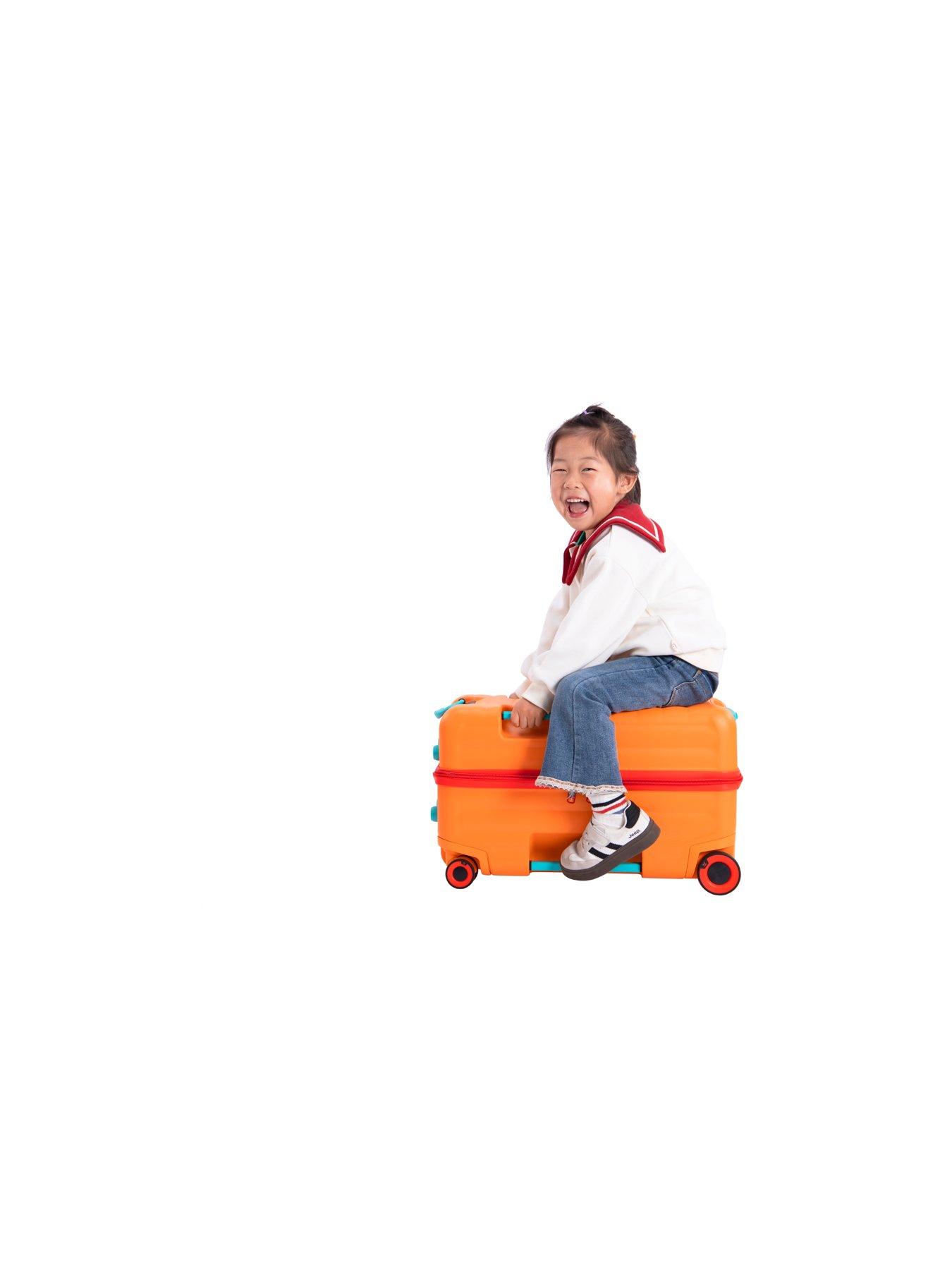  image of it-luggage-trunkryder-blazing-orange-kiddies-ride-on-suitcase