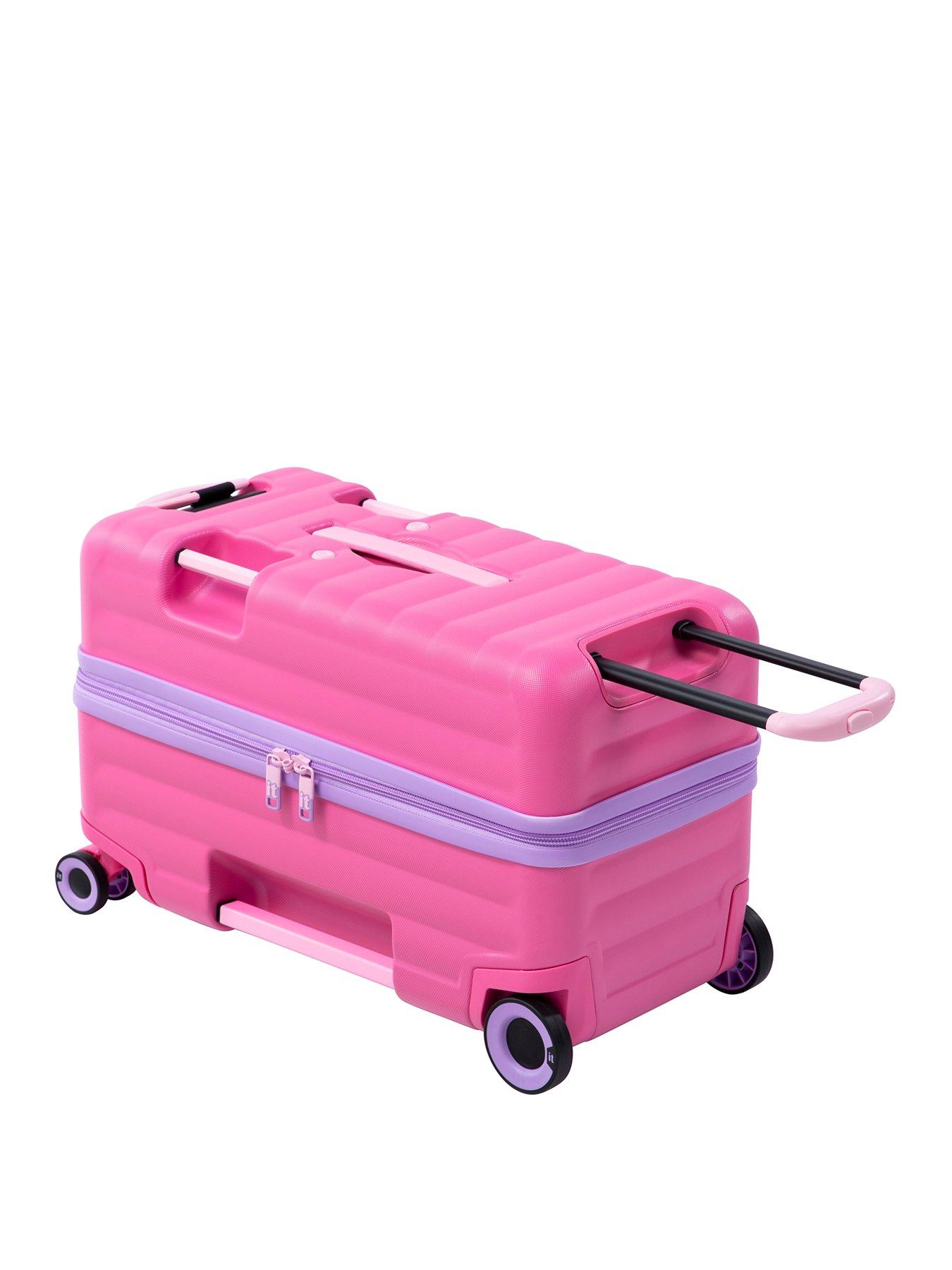  image of it-luggage-trunkryder-azalea-pink-kiddies-ride-on-suitcase