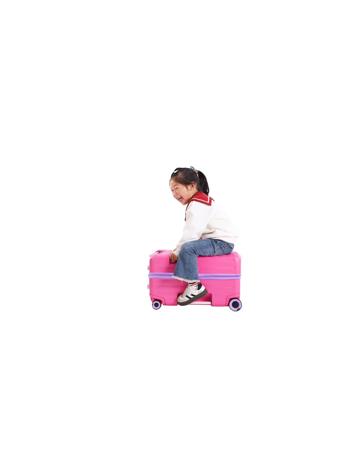  image of it-luggage-trunkryder-azalea-pink-kiddies-ride-on-suitcase