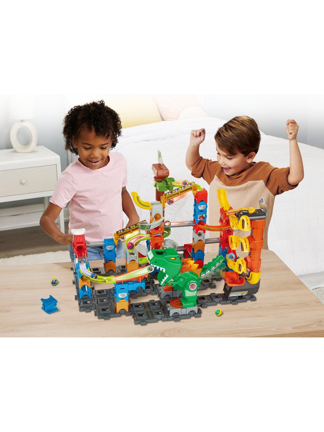 Image 3 of 8 of VTech Marble Rush Magnetic Dino Adventure Construction Play Set