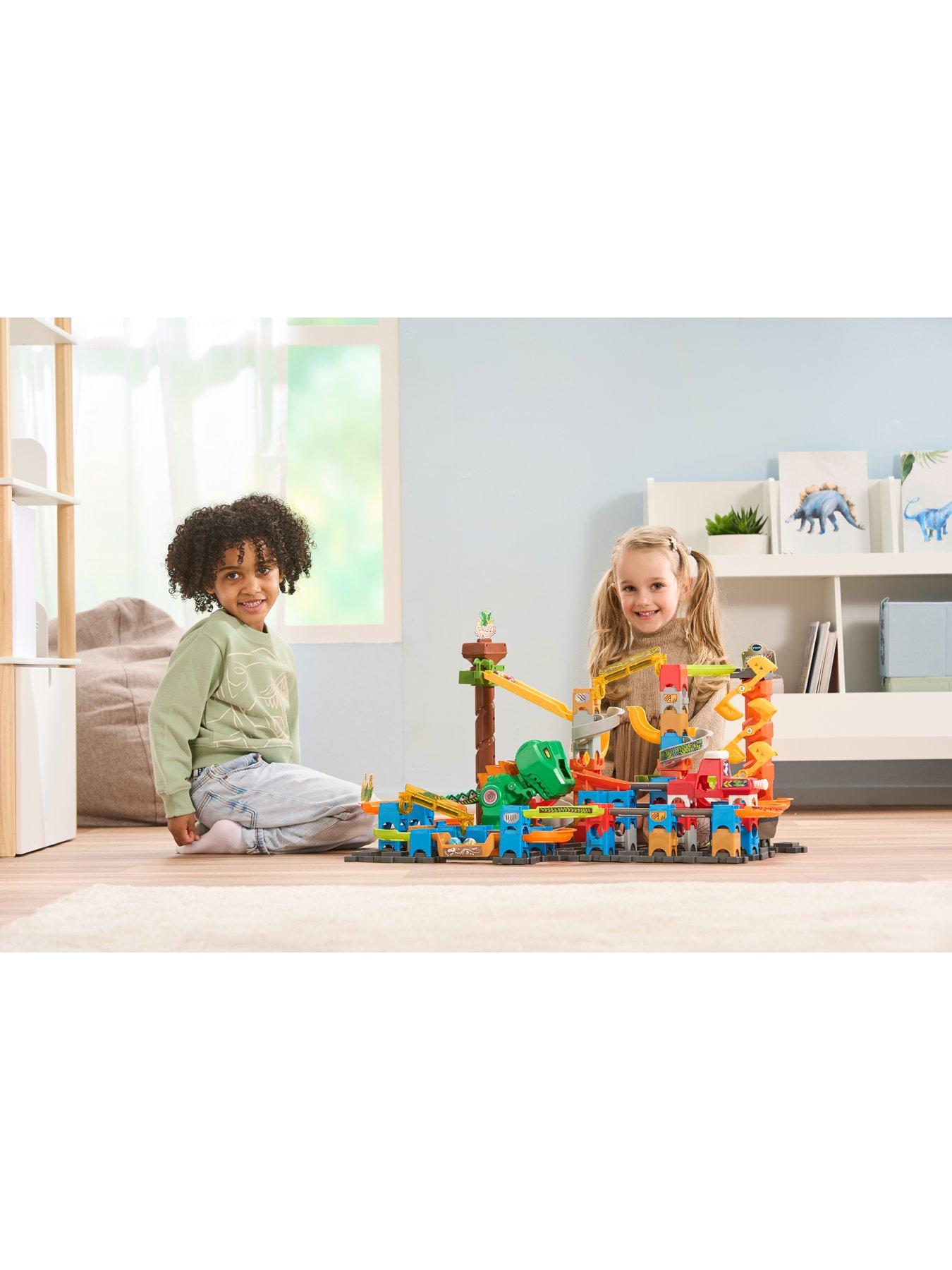 Image 4 of 8 of VTech Marble Rush Magnetic Dino Adventure Construction Play Set