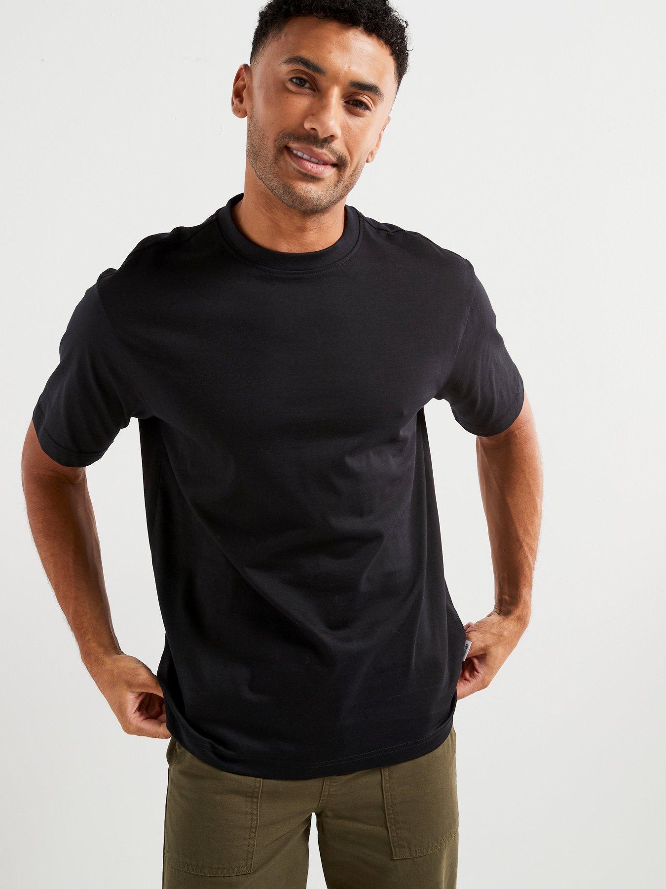 ONLY SONS Relaxed Fit Crew T-Shirt Black Littlewoods