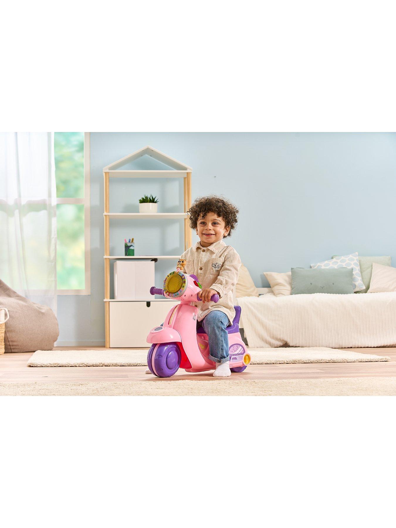 Image 4 of 7 of VTech Baby Light-Up 2-in-1 Ride &amp; Balance Scooter Ride-On - Pink