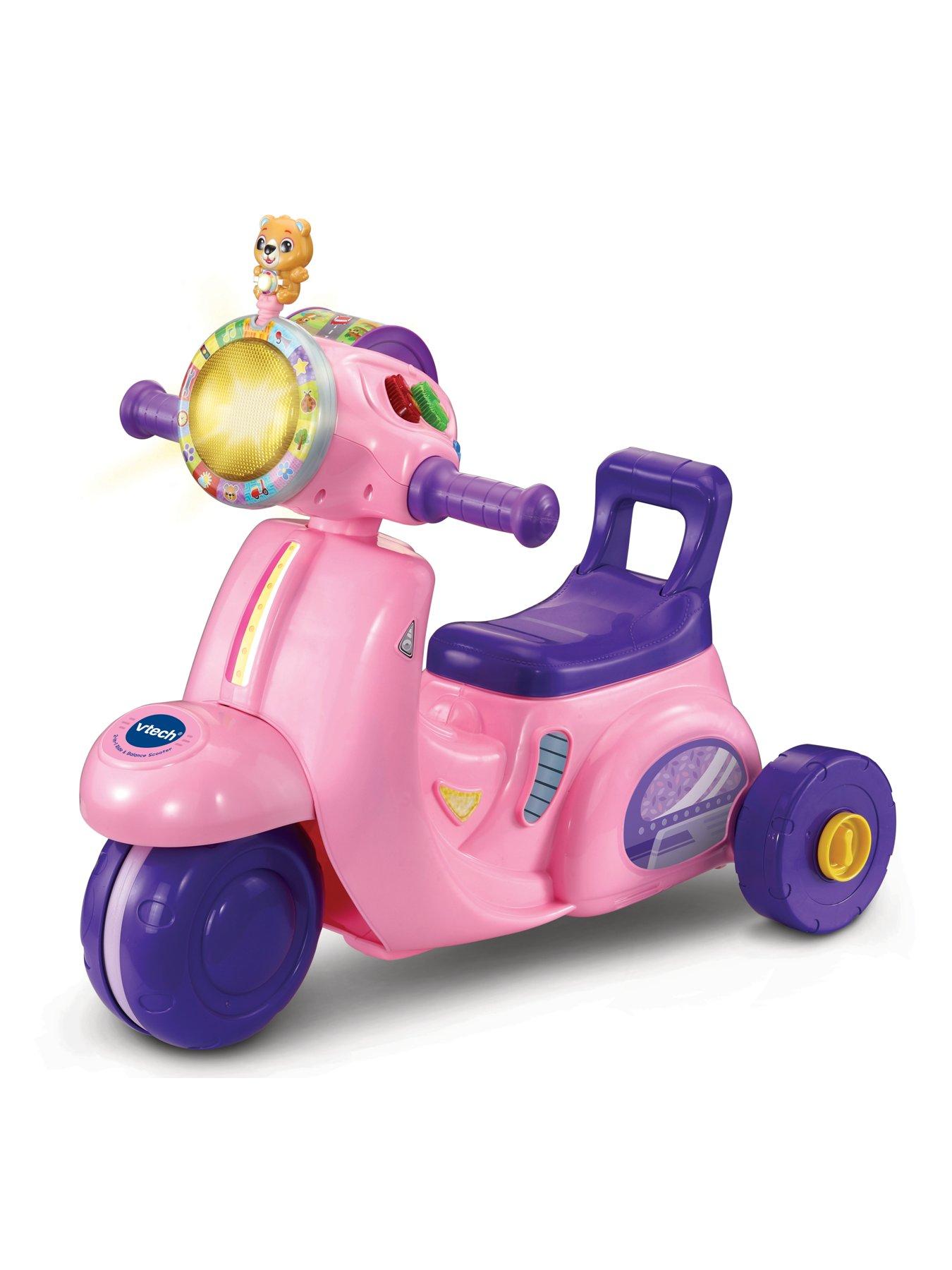 Image 6 of 7 of VTech Baby Light-Up 2-in-1 Ride &amp; Balance Scooter Ride-On - Pink