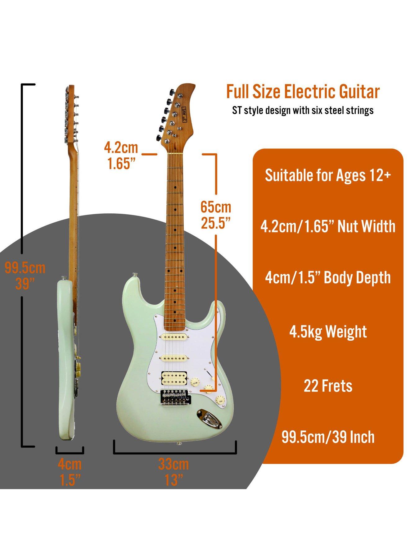  image of 3rd-avenue-stateside-electric-guitar-pack-liberty-green