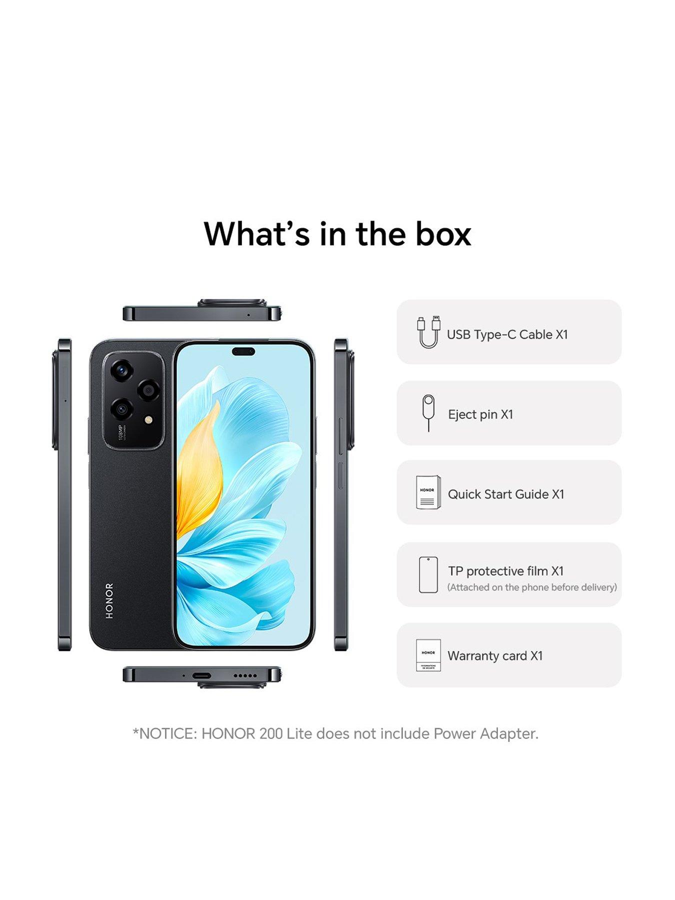  image of honor-200-lite-midnight-black