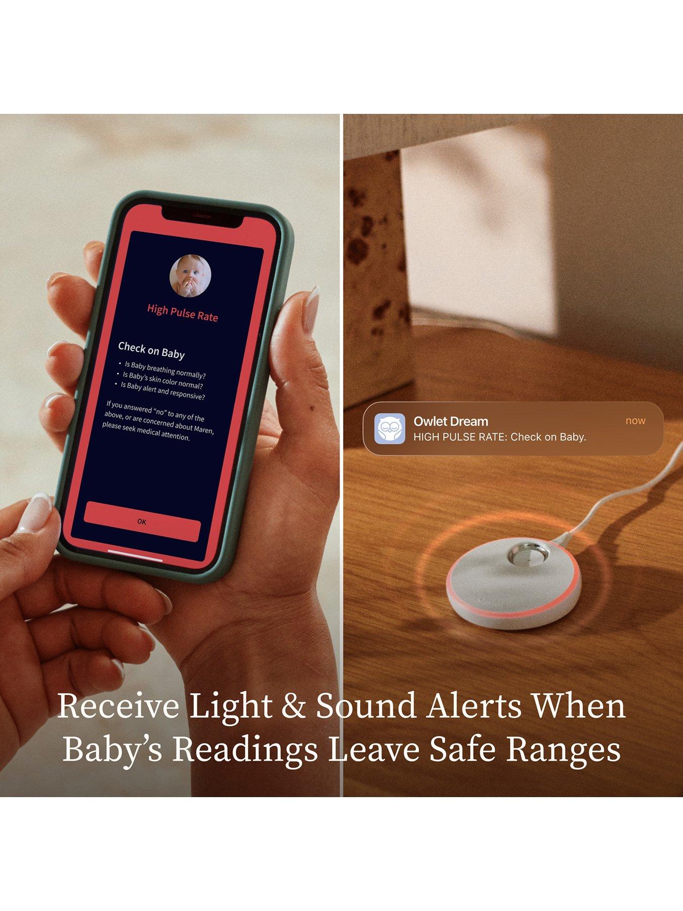 Image 5 of 6 of Owlet Dream Sock- Dusty Rose