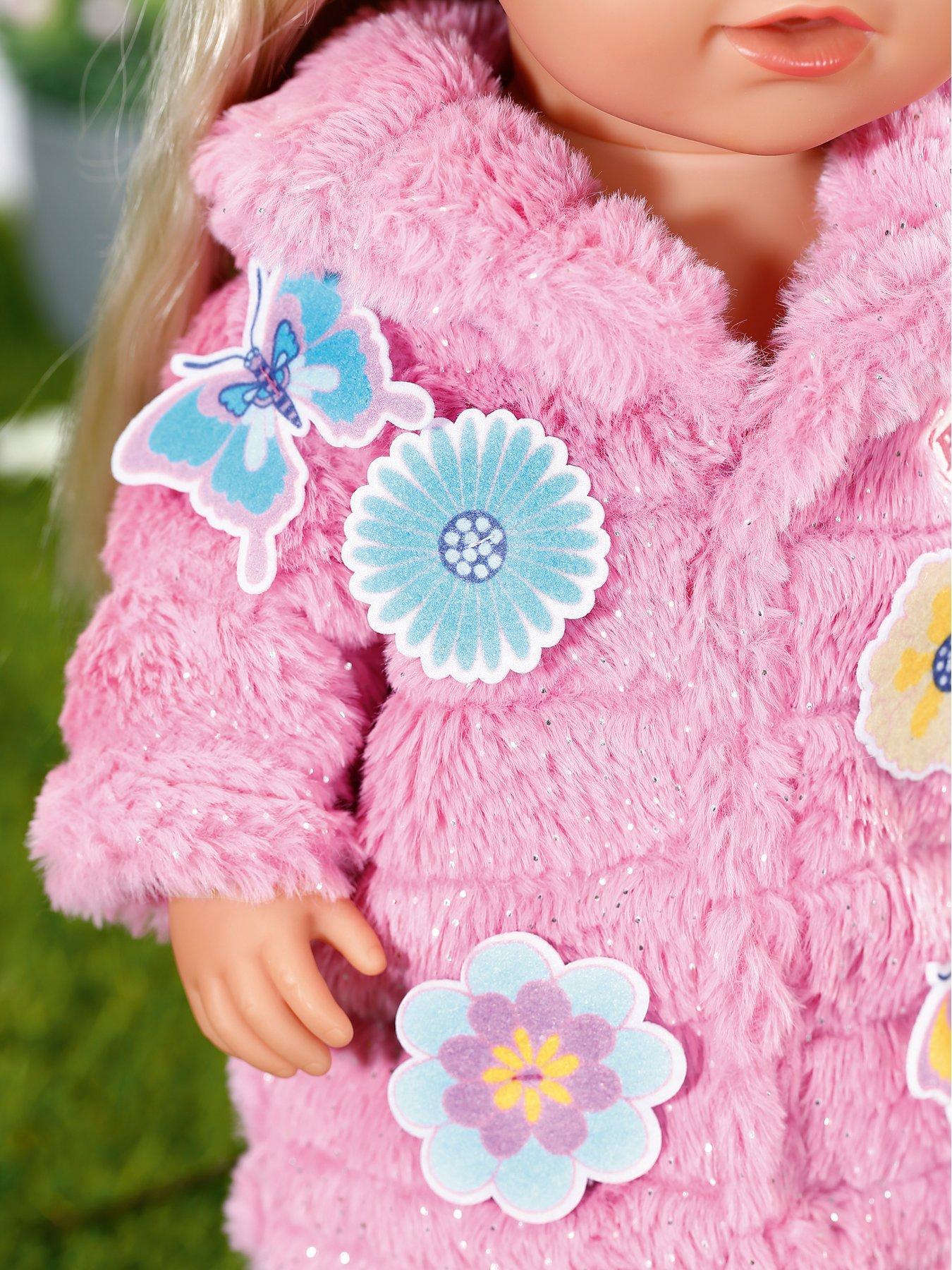 Image 5 of 7 of Baby Born Pink Doll Coat Set 43cm
