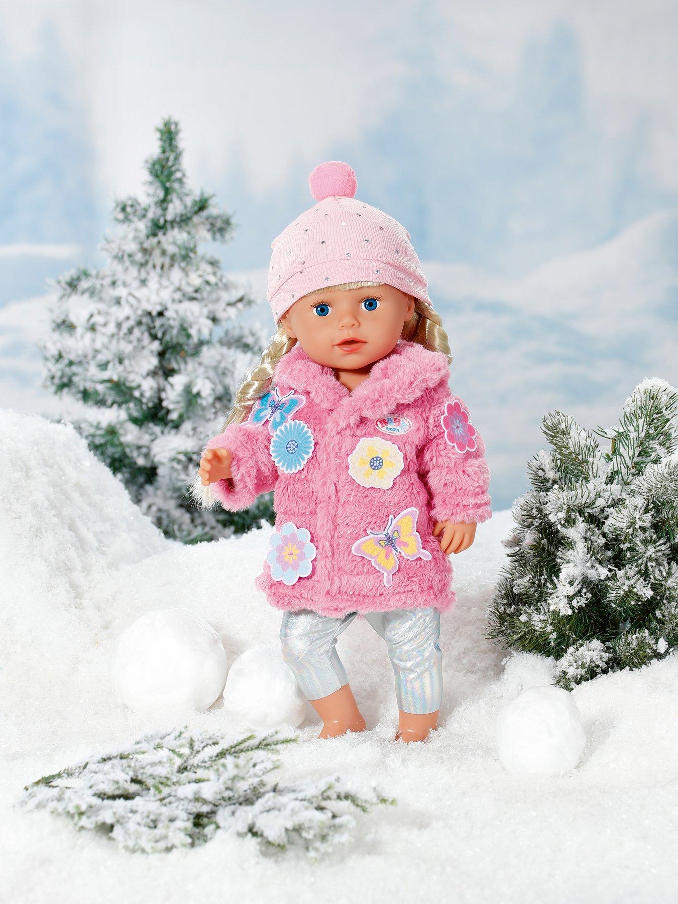 Image 6 of 7 of Baby Born Pink Doll Coat Set 43cm