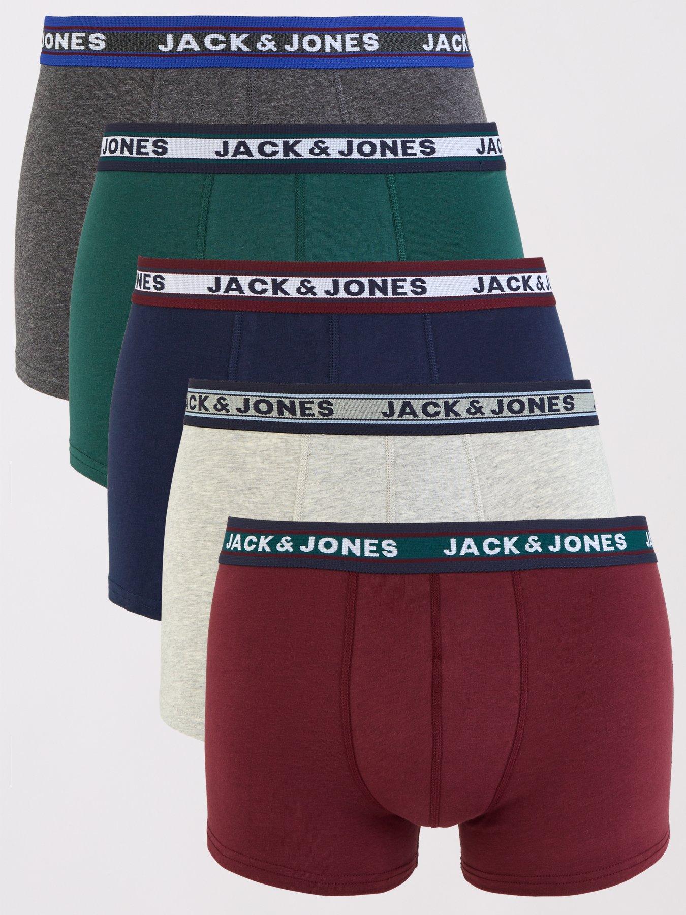 Jack & Jones 5-Pack Logo Waistband Trunks - Multi